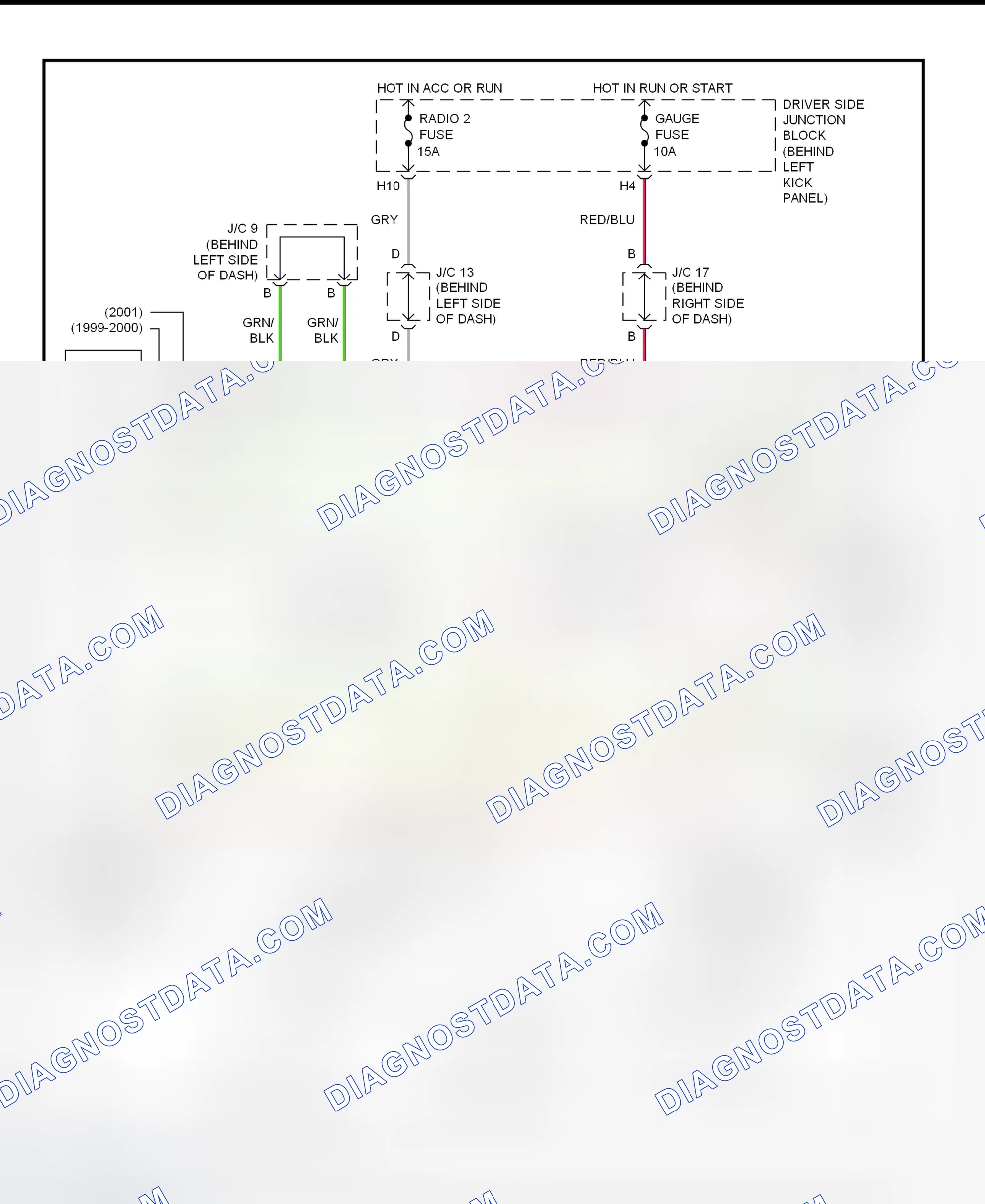 Scheme 98: Shift Lock System Wiring Diagram (Lexus GS400)