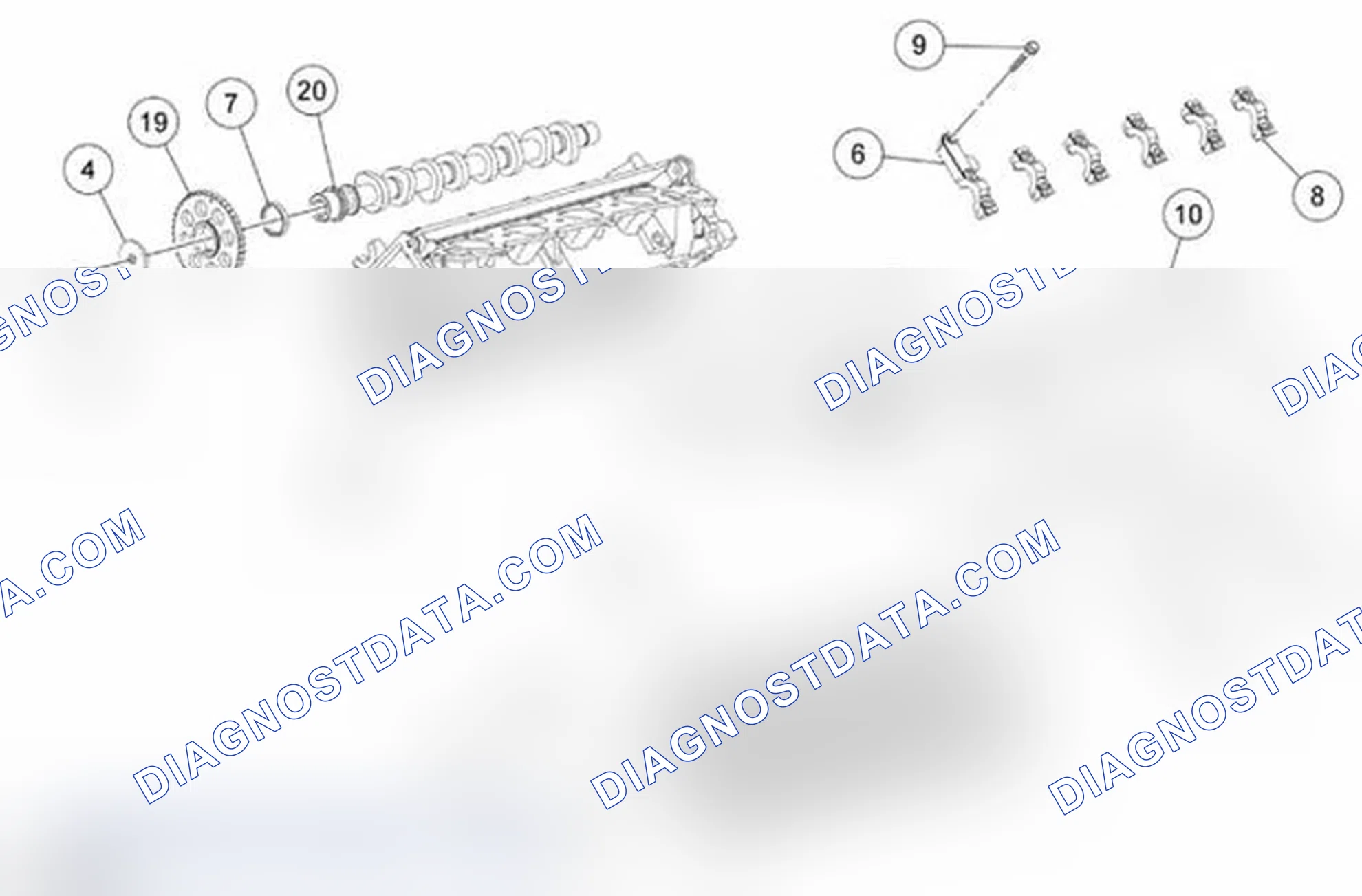 Scheme 397: Valve Train Components - Exploded View