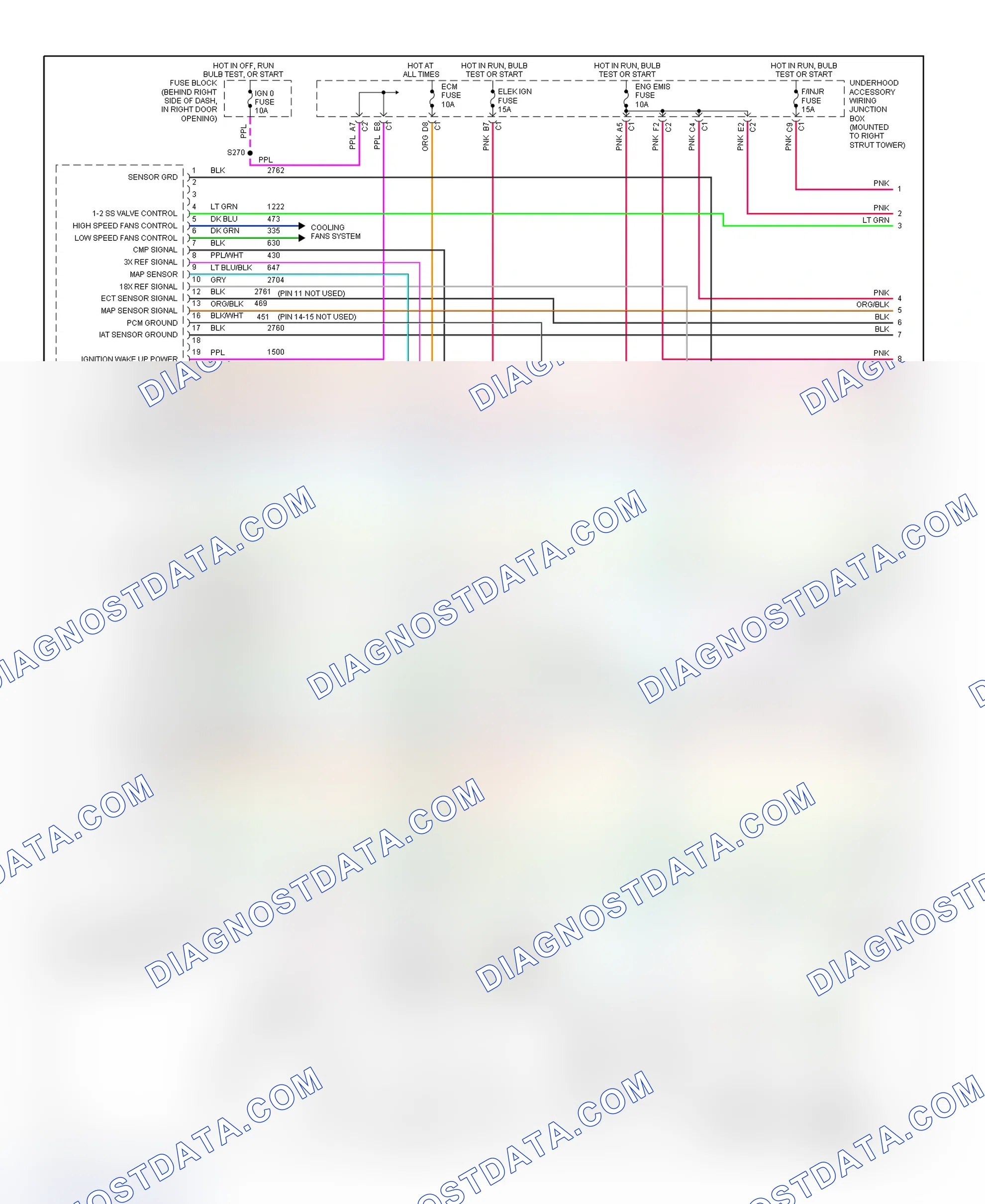 Scheme 156: PCM Wiring Diagram (Regal - 3.8L VIN K - 1 Of 4)
