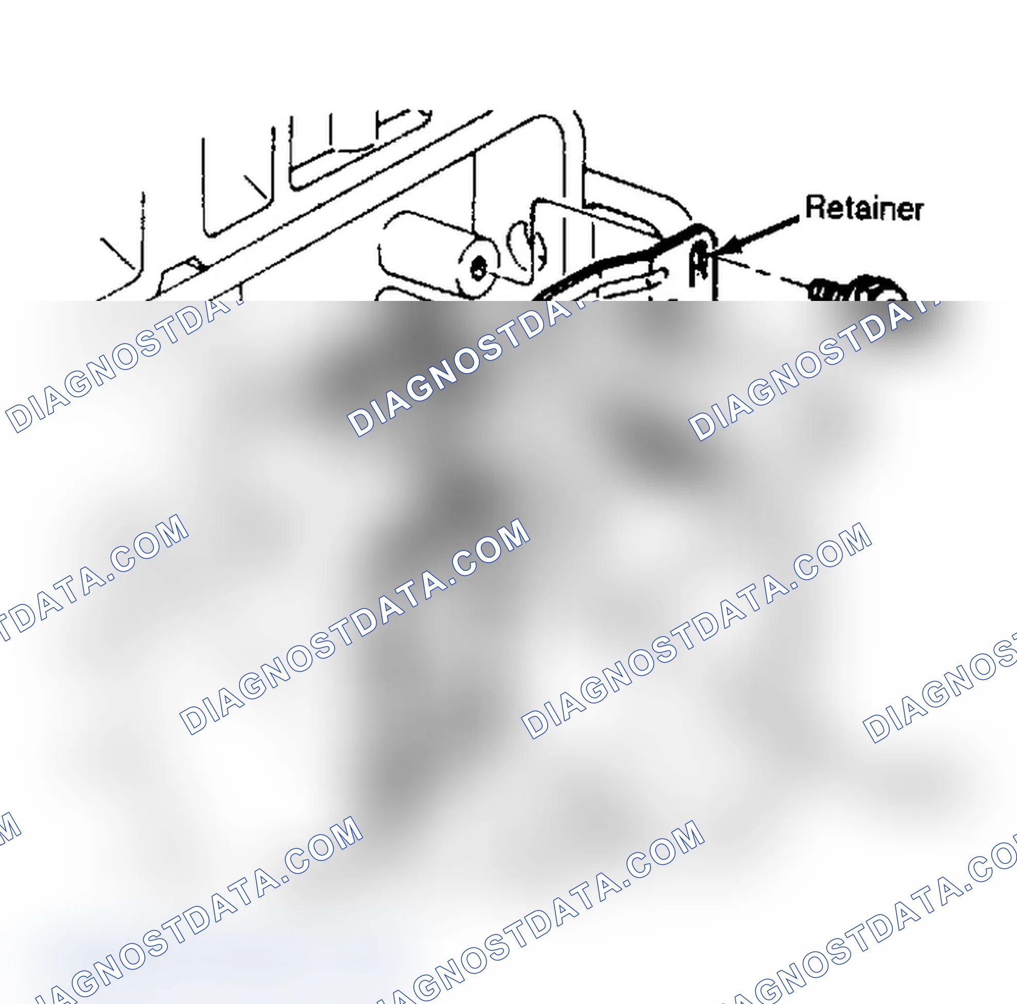 Scheme 4: Exploded View of Lifter Retainer Assembly Lifter, guide and retainer shown.