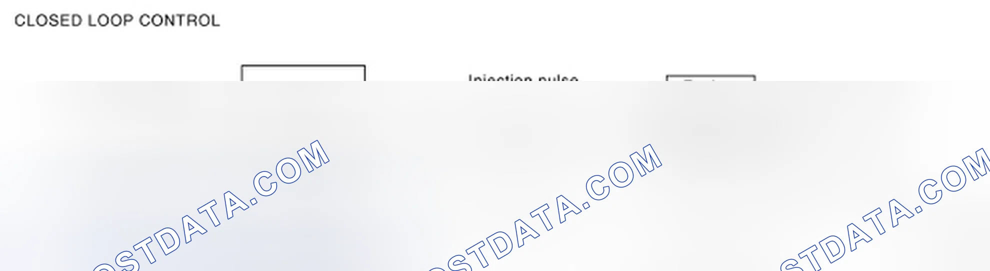 Scheme 119: MIXTURE RATIO FEEDBACK CONTROL (CLOSED LOOP CONTROL)
