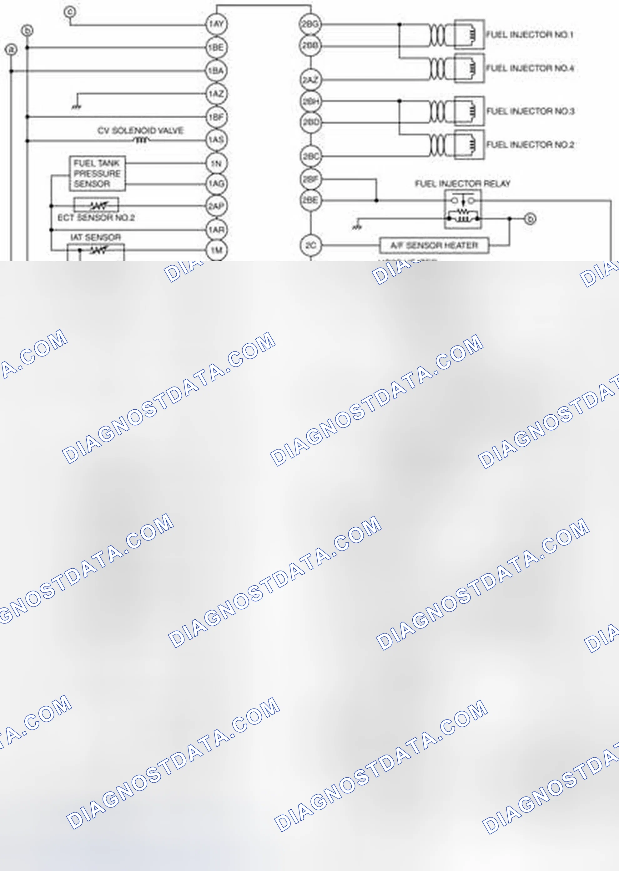 Scheme 93: Engine Control System Wiring Diagram [MZR 2.3 DISI Turbo] (1 Of 2)