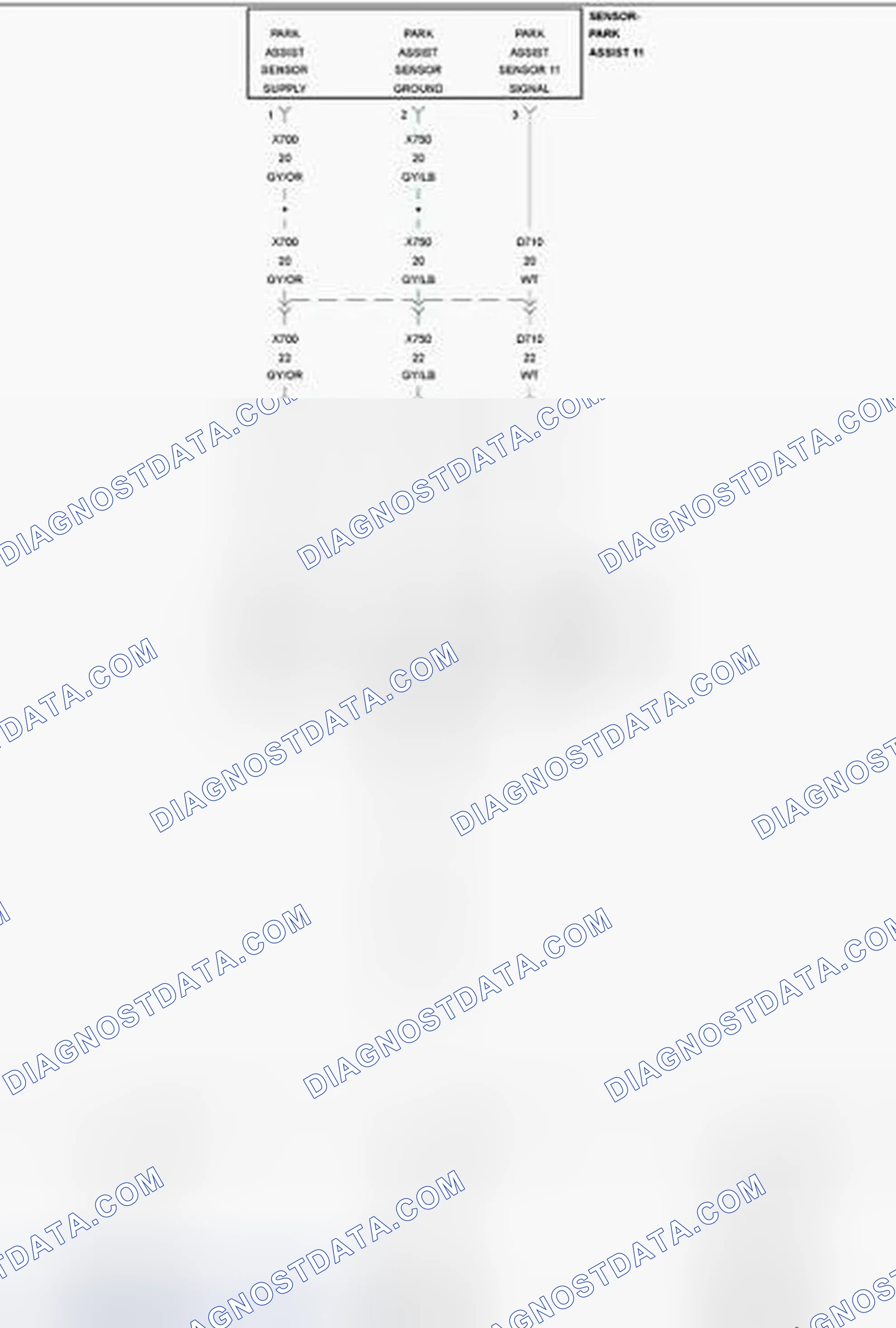 Scheme 124: B1298-11-PTS SENSOR 11 - CIRCUIT SHORT TO GROUND