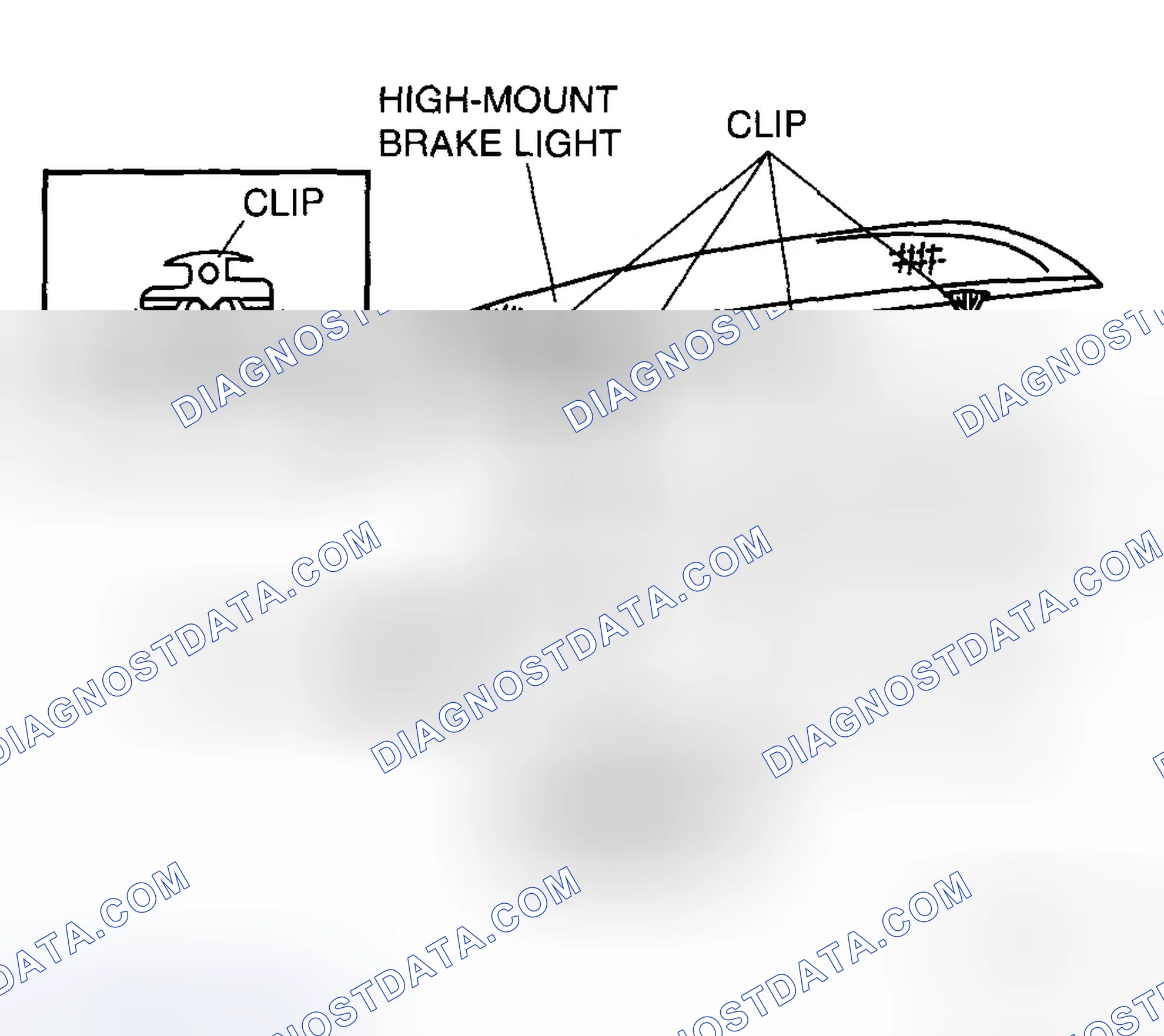 Scheme 57: HIGH-MOUNT BRAKE LIGHT REMOVAL/INSTALLATION