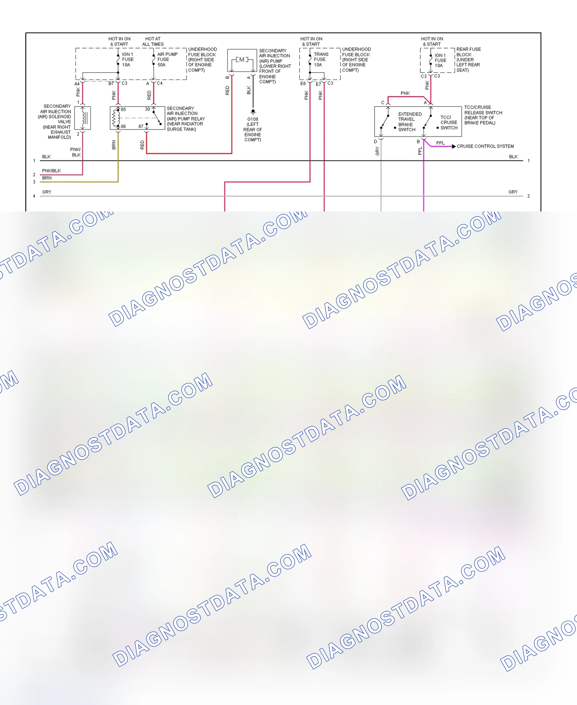 Scheme 213: PCM Wiring Diagram (Seville - 4.6L - 4 Of 5)