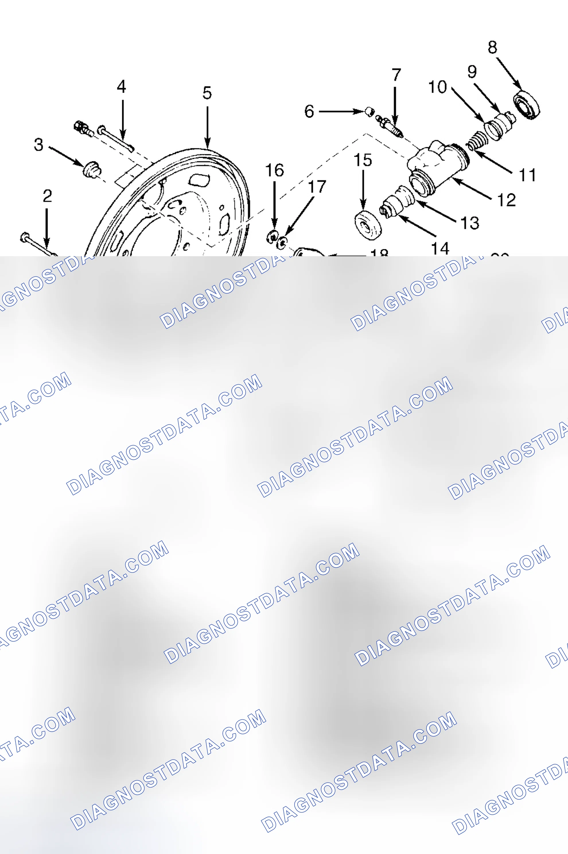 Scheme 56: REAR DRUM BRAKE ASSEMBLY