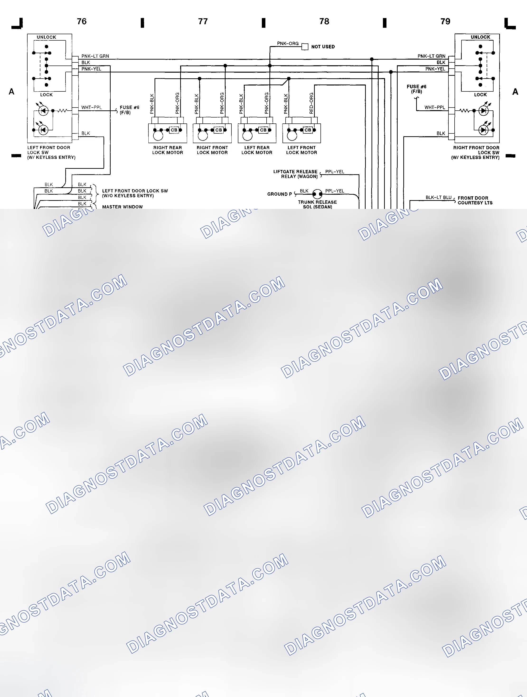 Scheme 10: Power Mirror Switch - Sable & Taurus (Grid E 76-78)