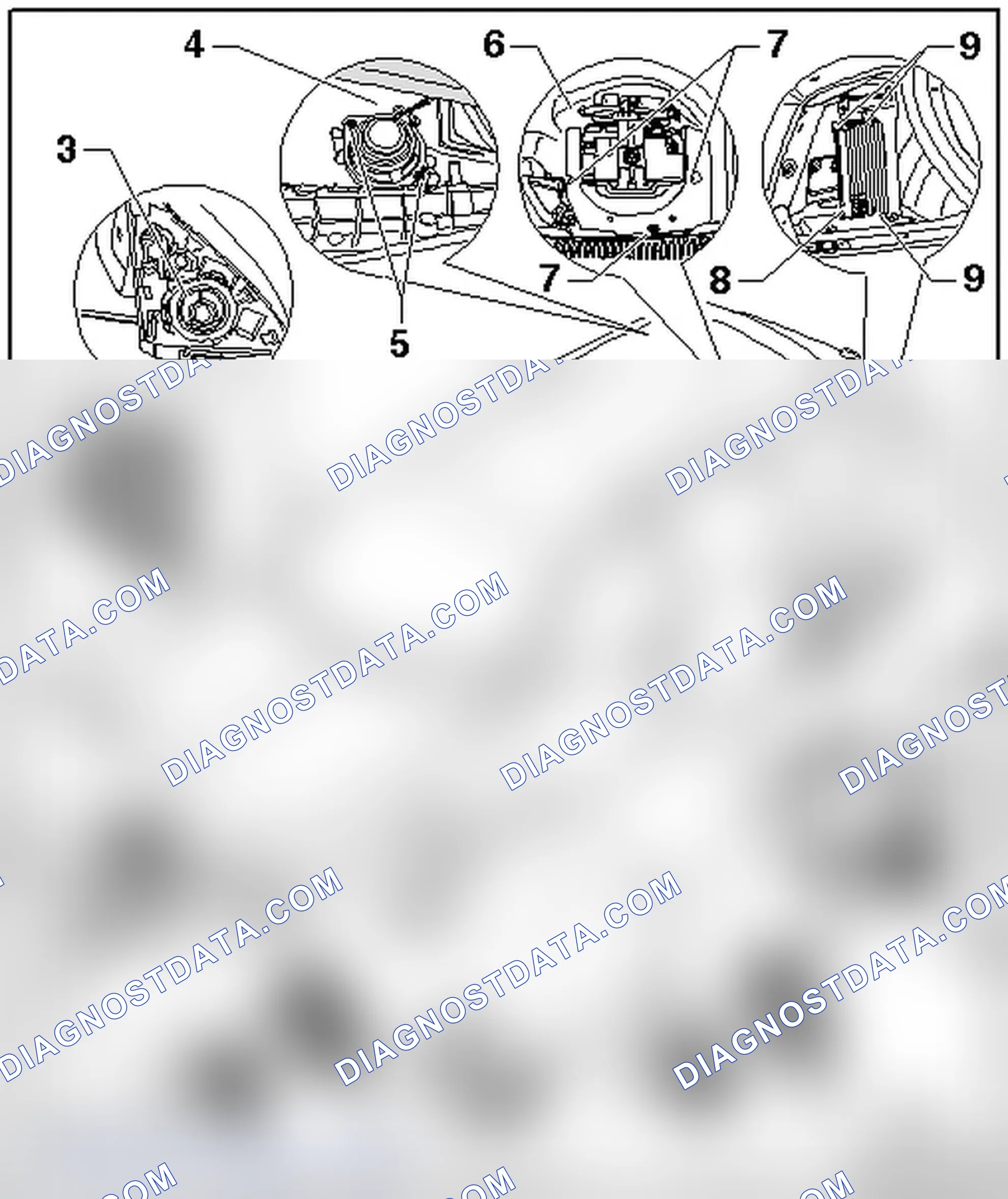 Scheme 250: SOUND SYSTEM COMPONENT LOCATION OVERVIEW, FROM 11.03.2008
