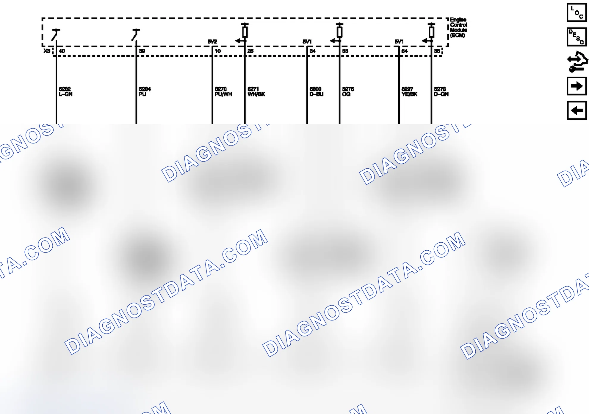 Scheme 71: Ignition Controls - Camshaft, Crankshaft, and Knock Sensors, Camshaft Actuators