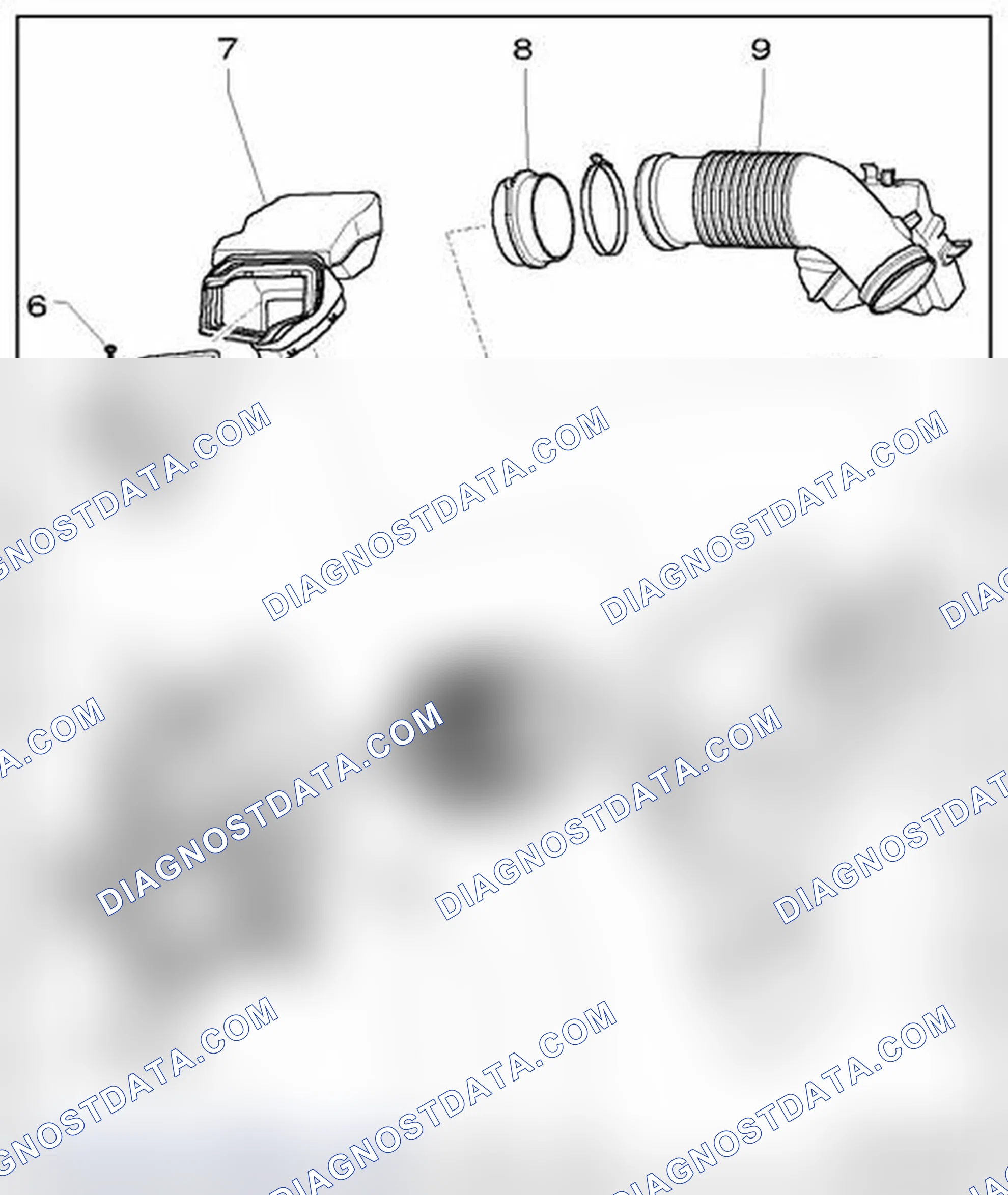 Scheme 1250: Air filter, component overview