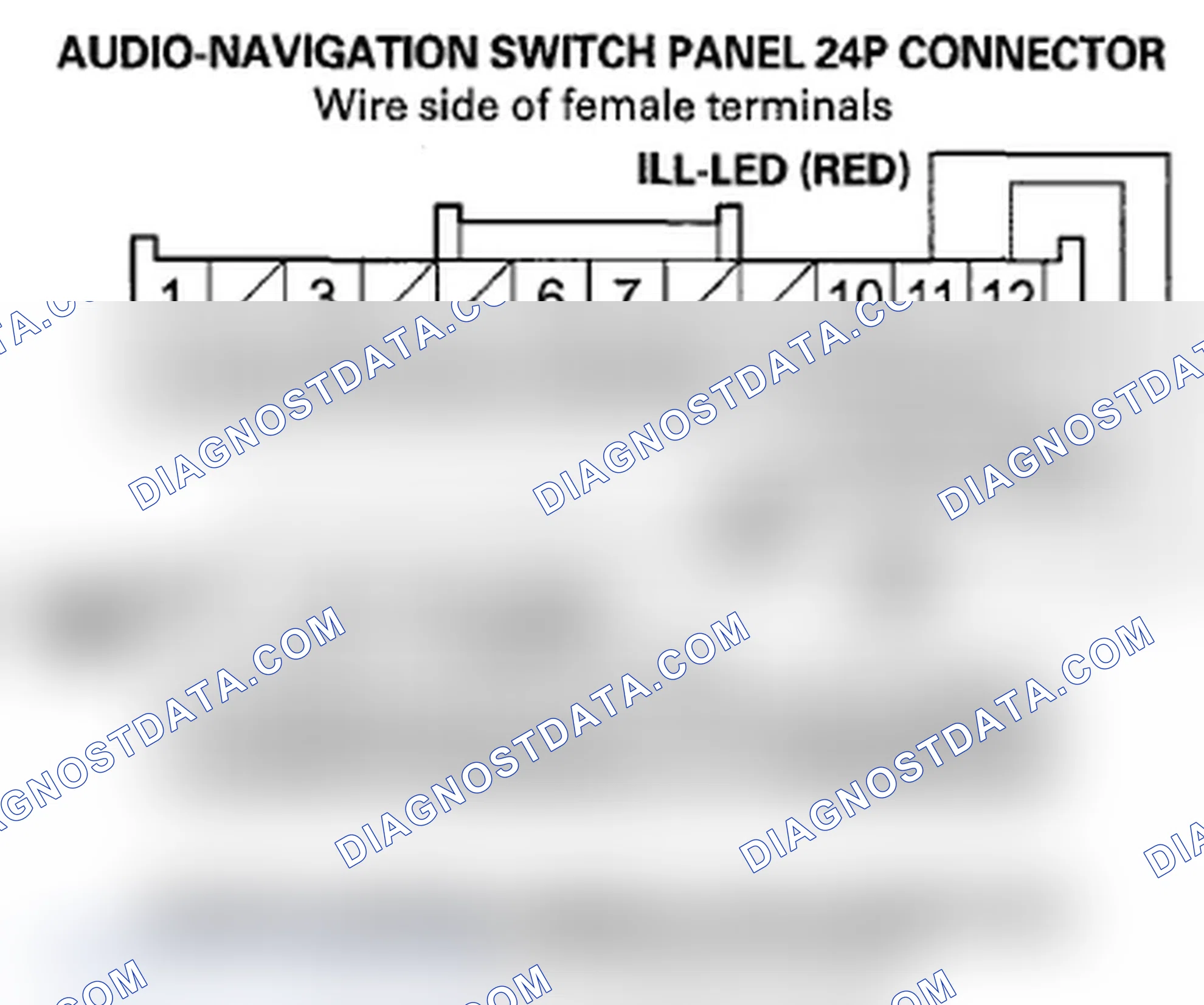 Scheme 813: Audio-navigation switch panel button illumination does not work (With ELS audio)