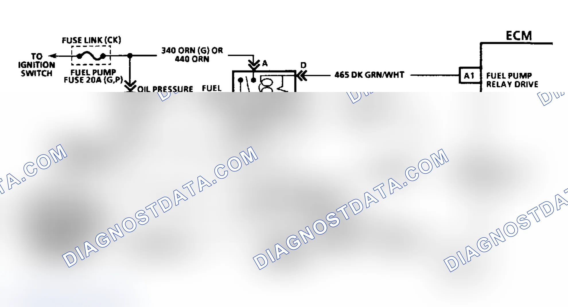 Scheme 173: CODE 54, FUEL PUMP CIRCUIT