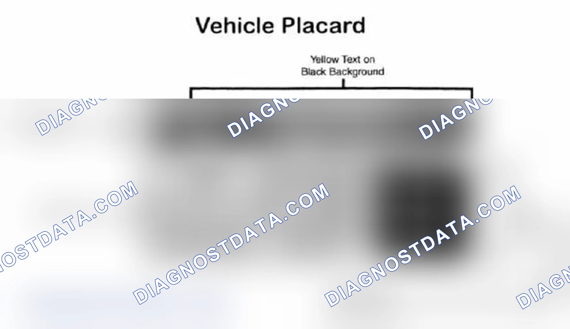 Scheme 28: Vehicle Tire Placard - Typical