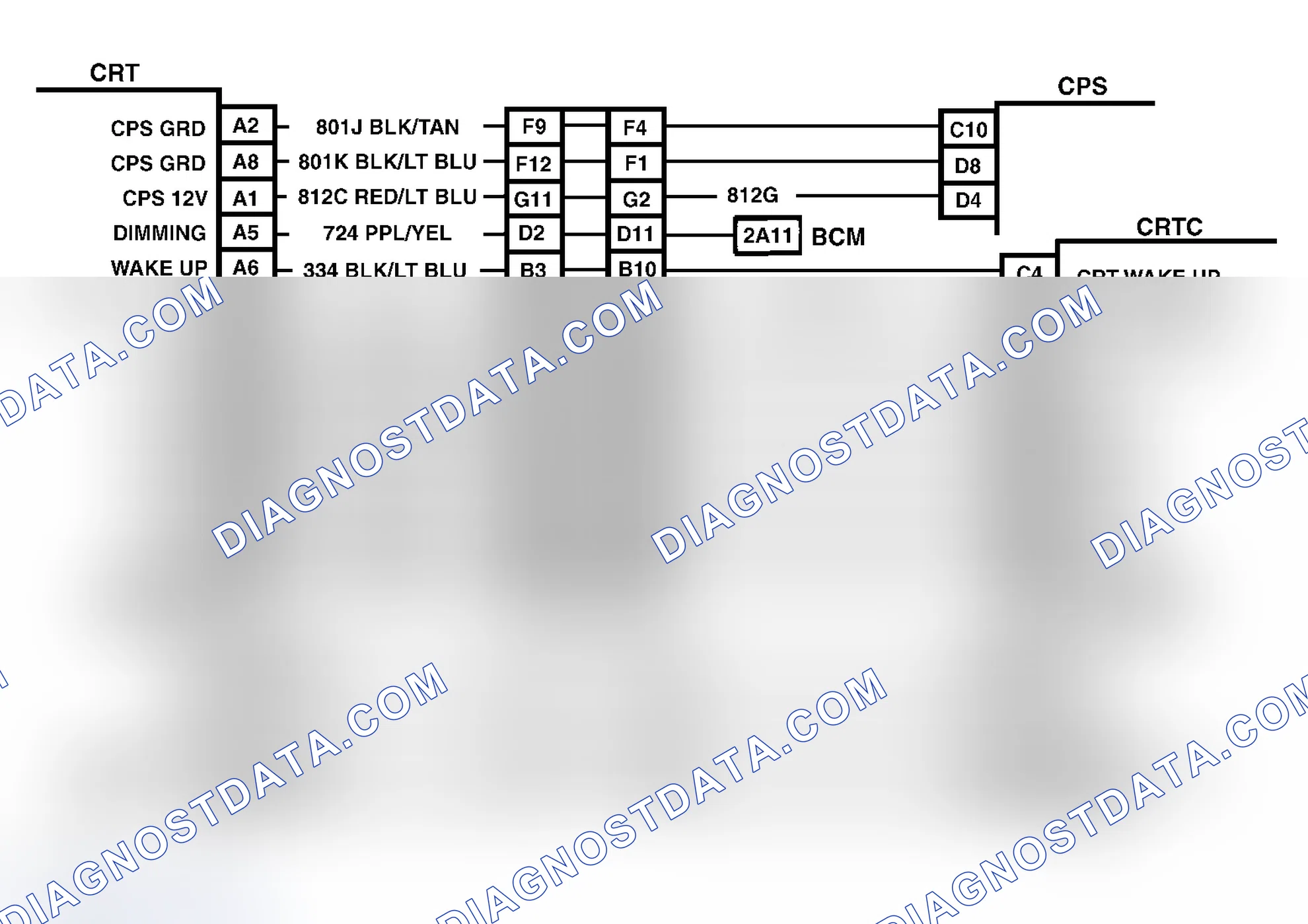 Scheme 211: Code C710, Wiring Diagram (Reatta & Riviera) CRTC Switching Circuit Problem