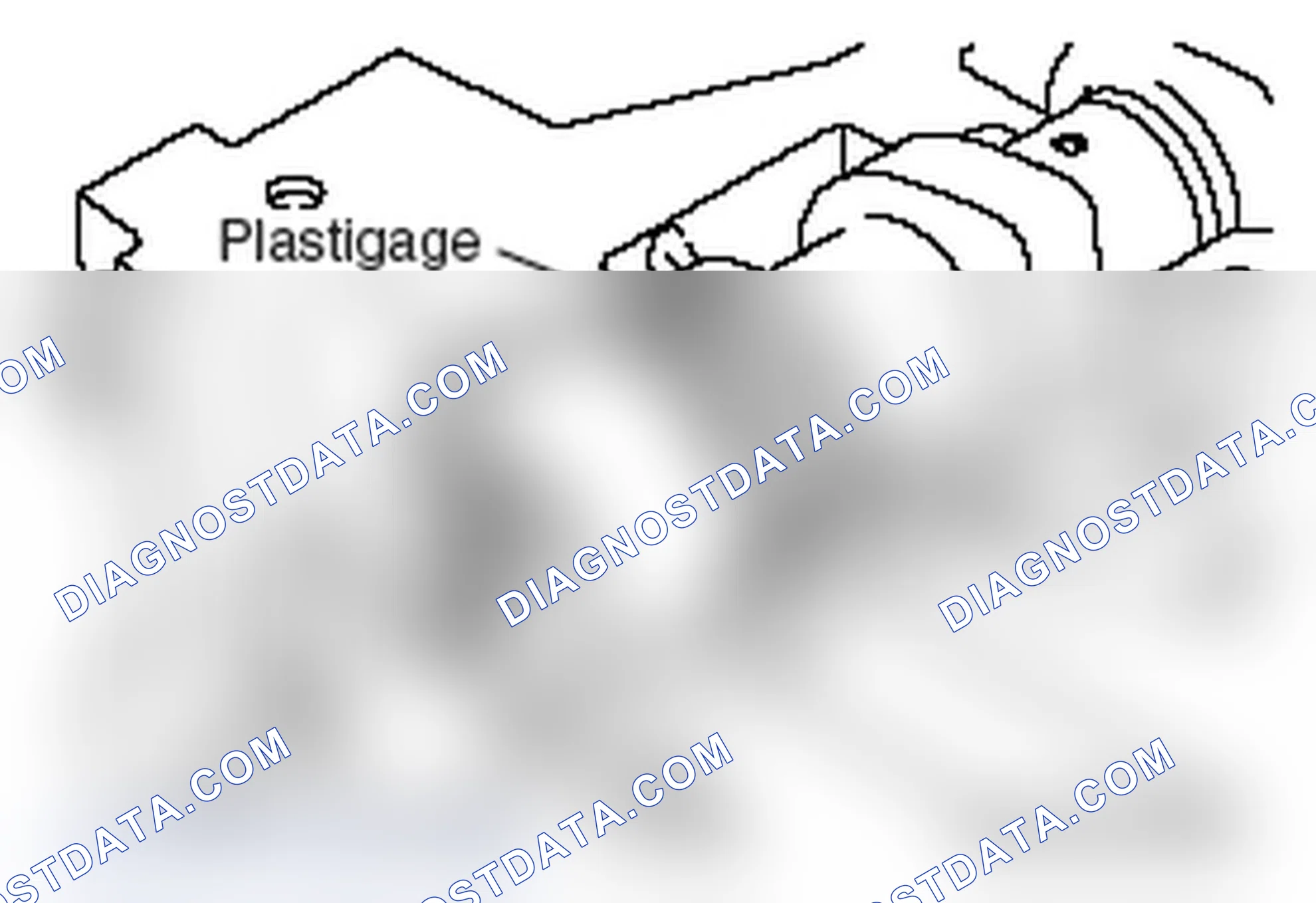 Scheme 432: CAMSHAFT OIL CLEARANCE (PLASTIGAGE METHOD)