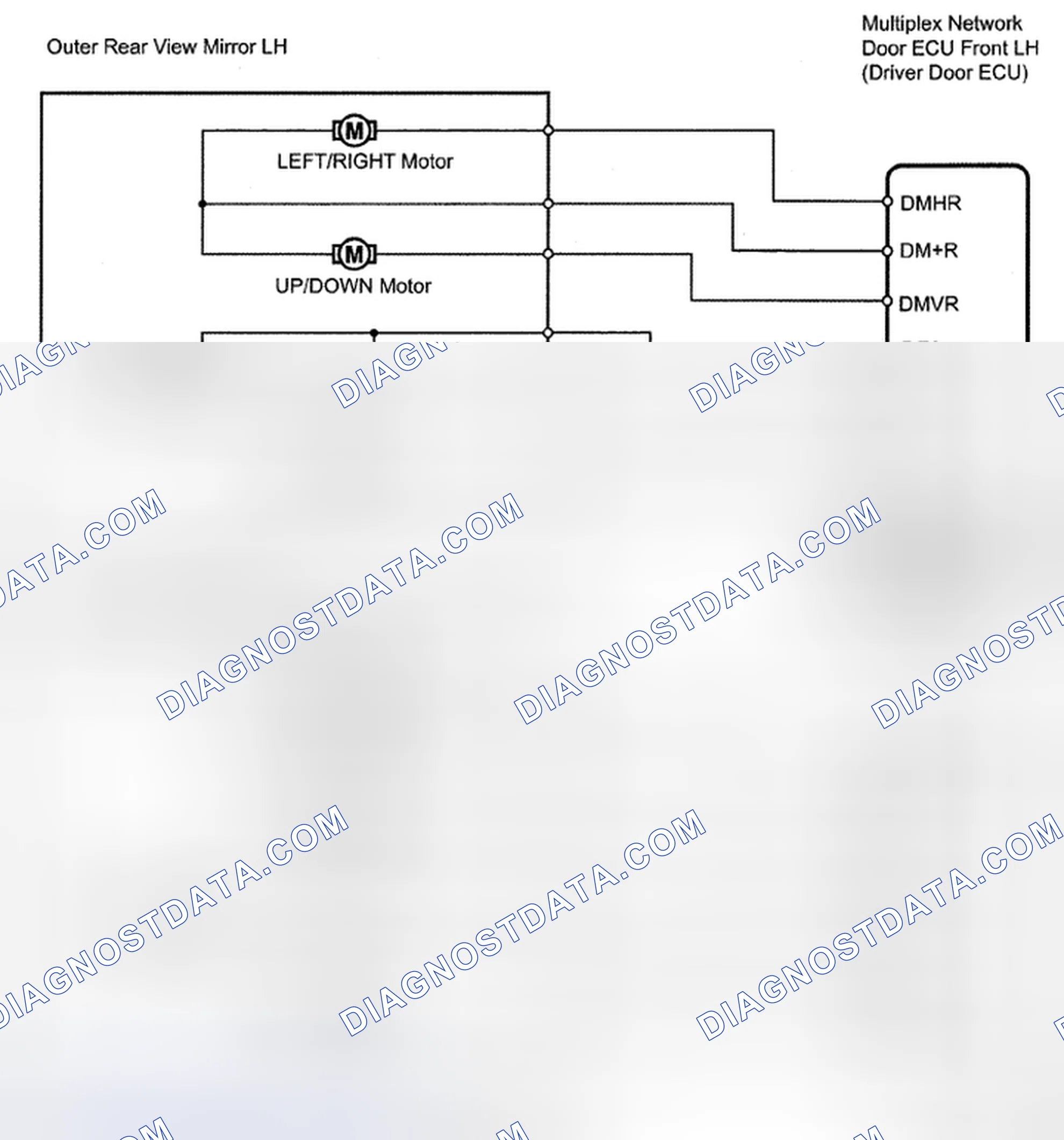 Fig. 34: Power Mirrors Do Not Return To Memorized Position - Wiring Diagram
