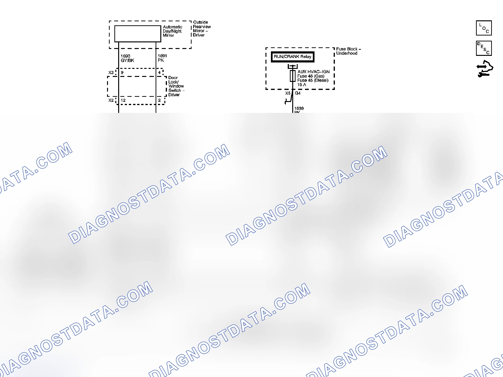 Scheme 1: Inside Rearview Mirror Schematics