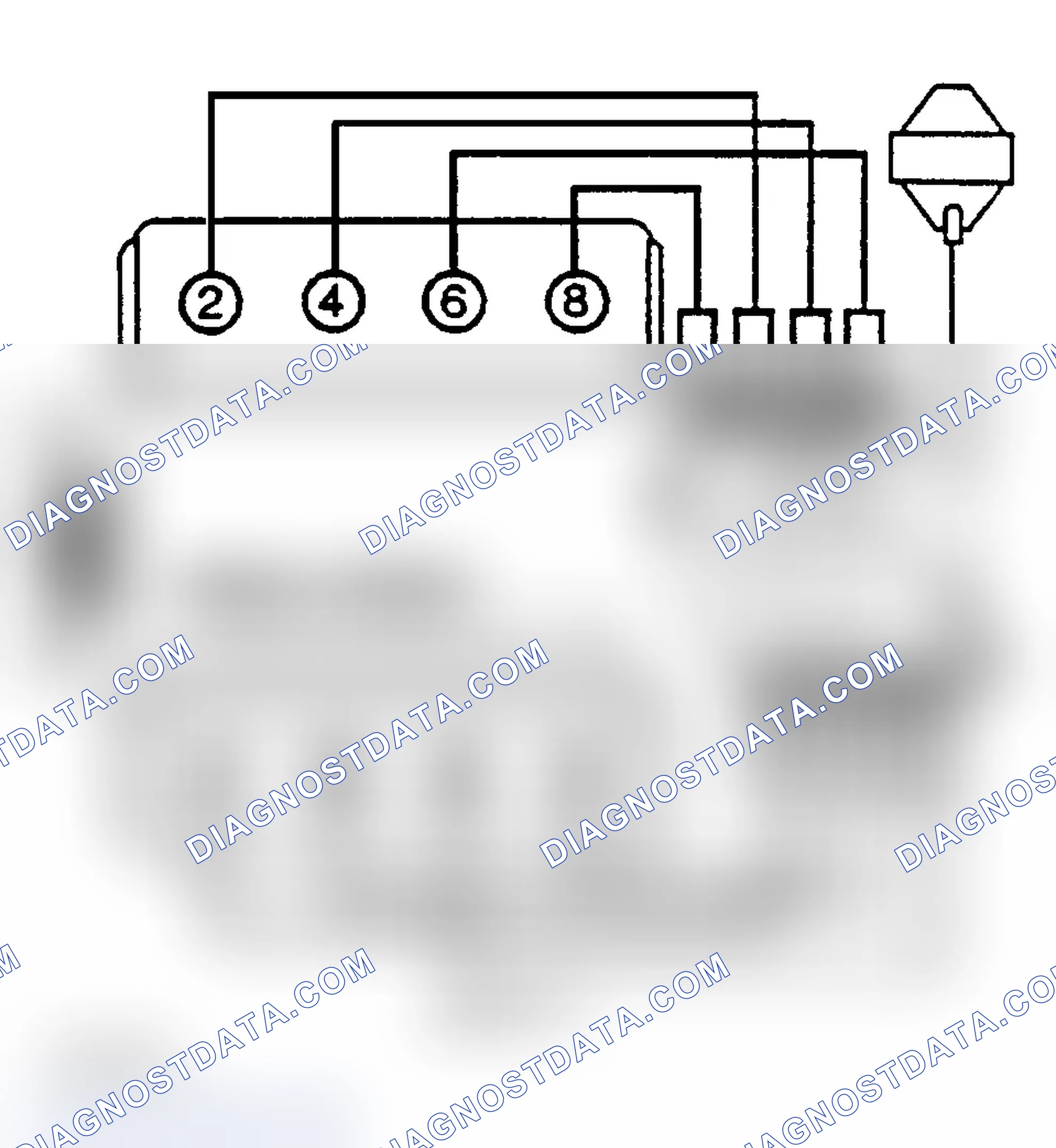 Scheme 5: Firing Order, Cylinder Identification & Spark Plug Wire Routing (5.0L, 5.7L & 7.4L)
