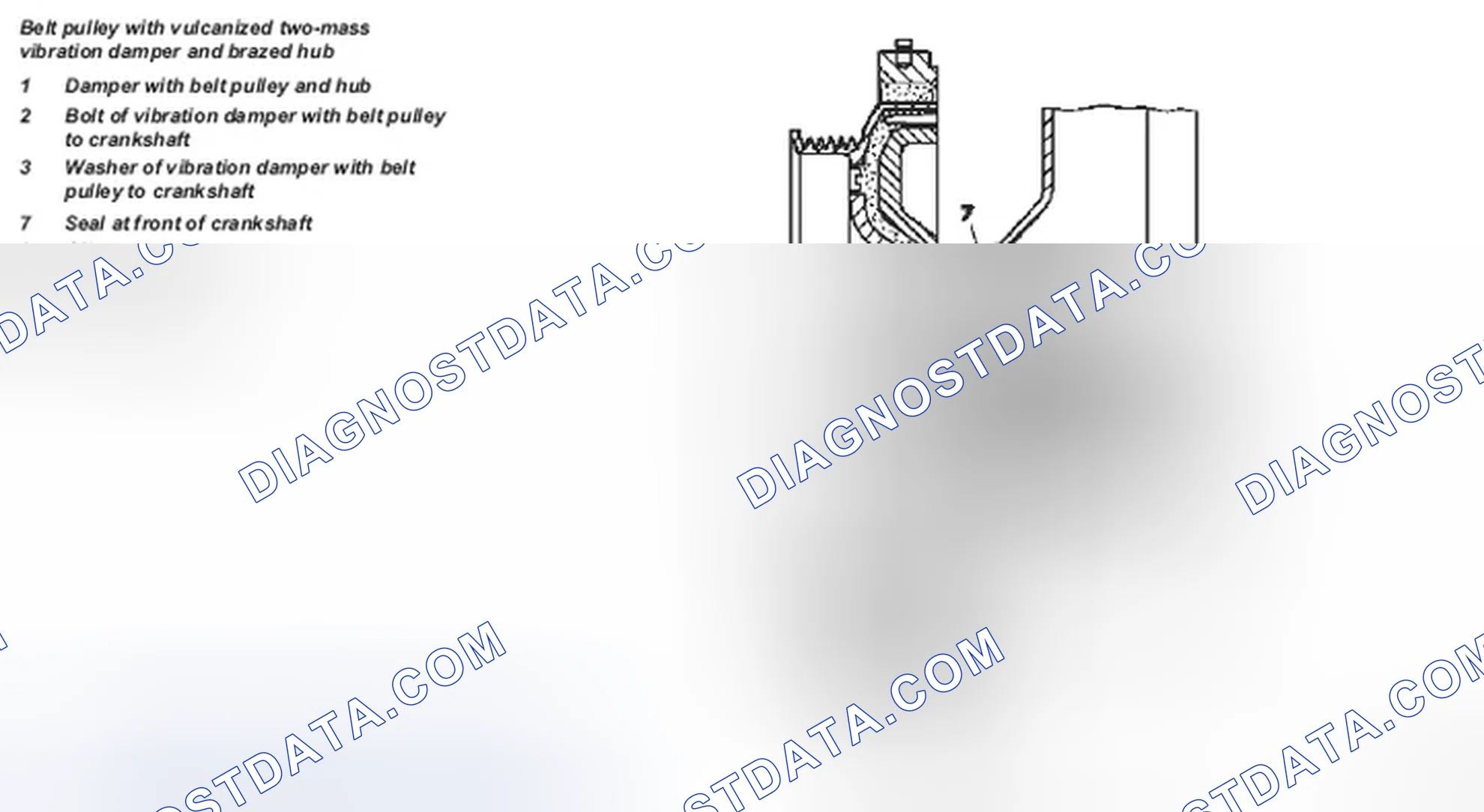 Scheme 484: Belt pulley/vibration damper as-built configuration - GF03.30-P-0800HD