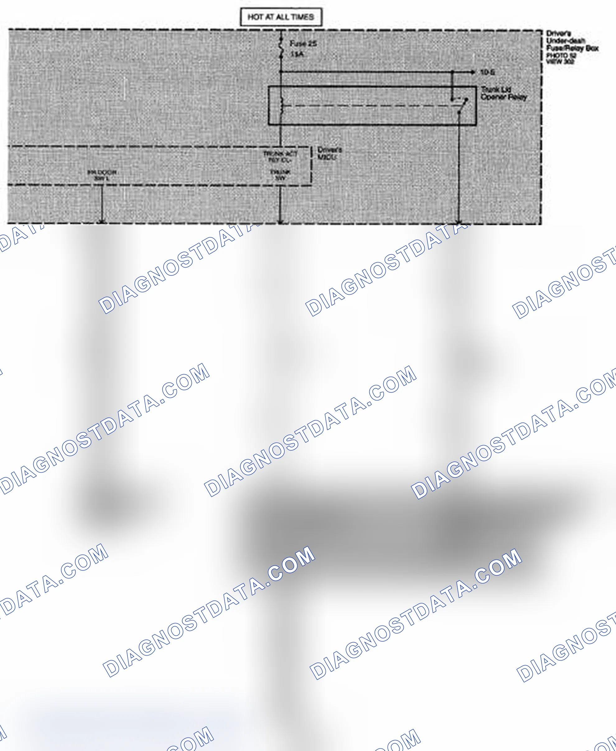 Scheme 279: Trunk Lid Opener Circuit Diagram (Page 134-2)