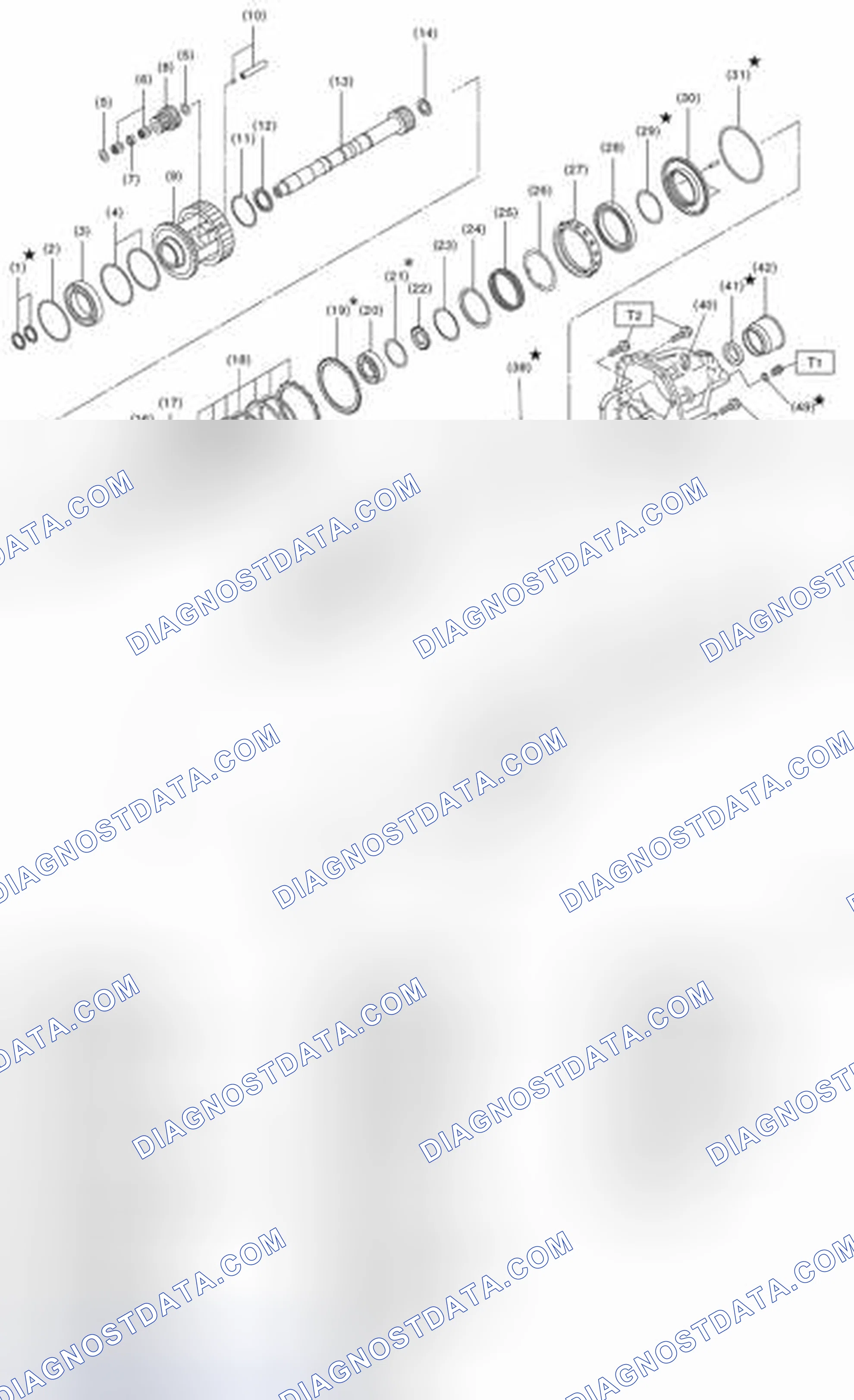 Scheme 187: TRANSFER CASE, EXTENSION CASE & REDUCTION GEAR