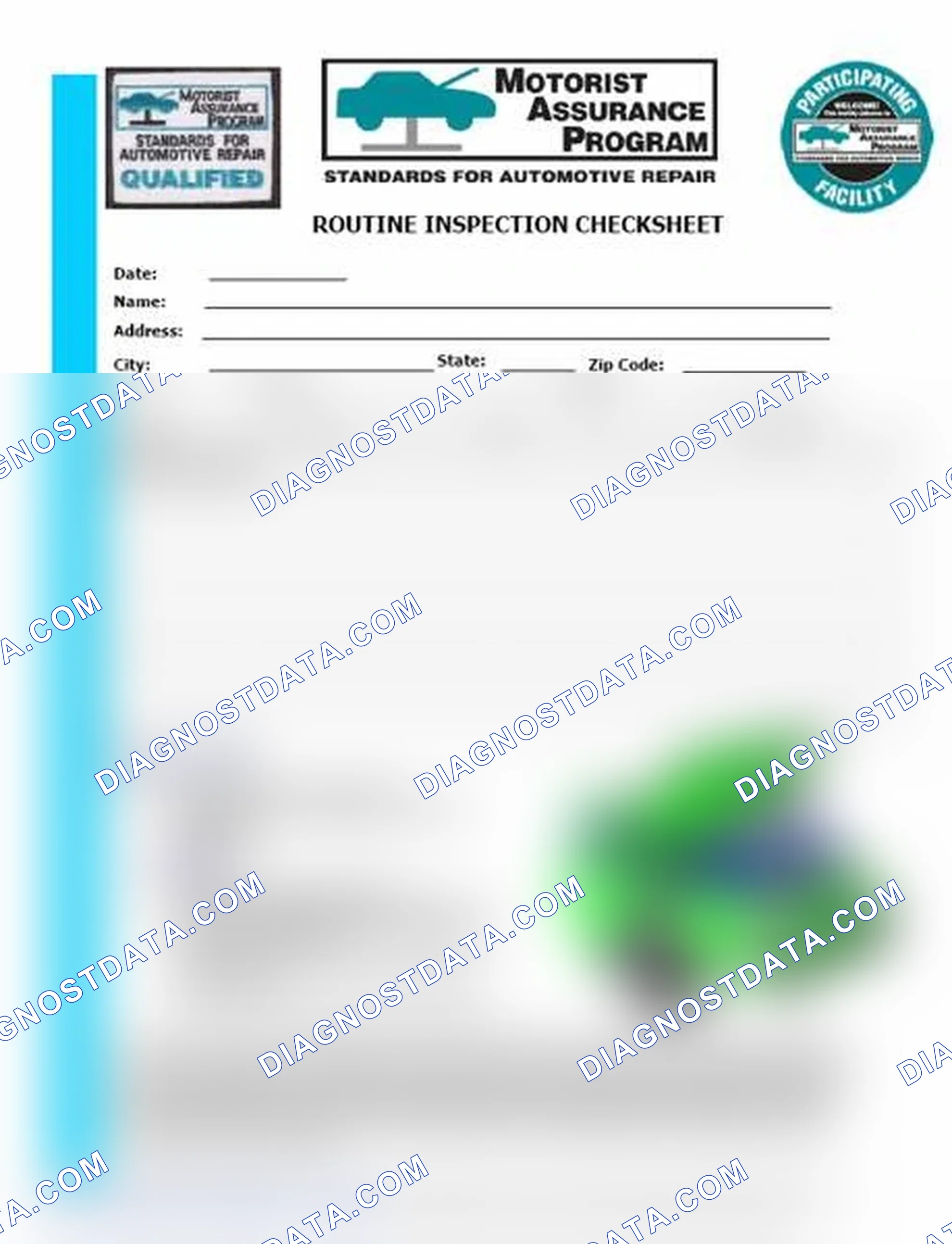 Scheme 26: Routine Inspection Checksheet (1 Of 2)