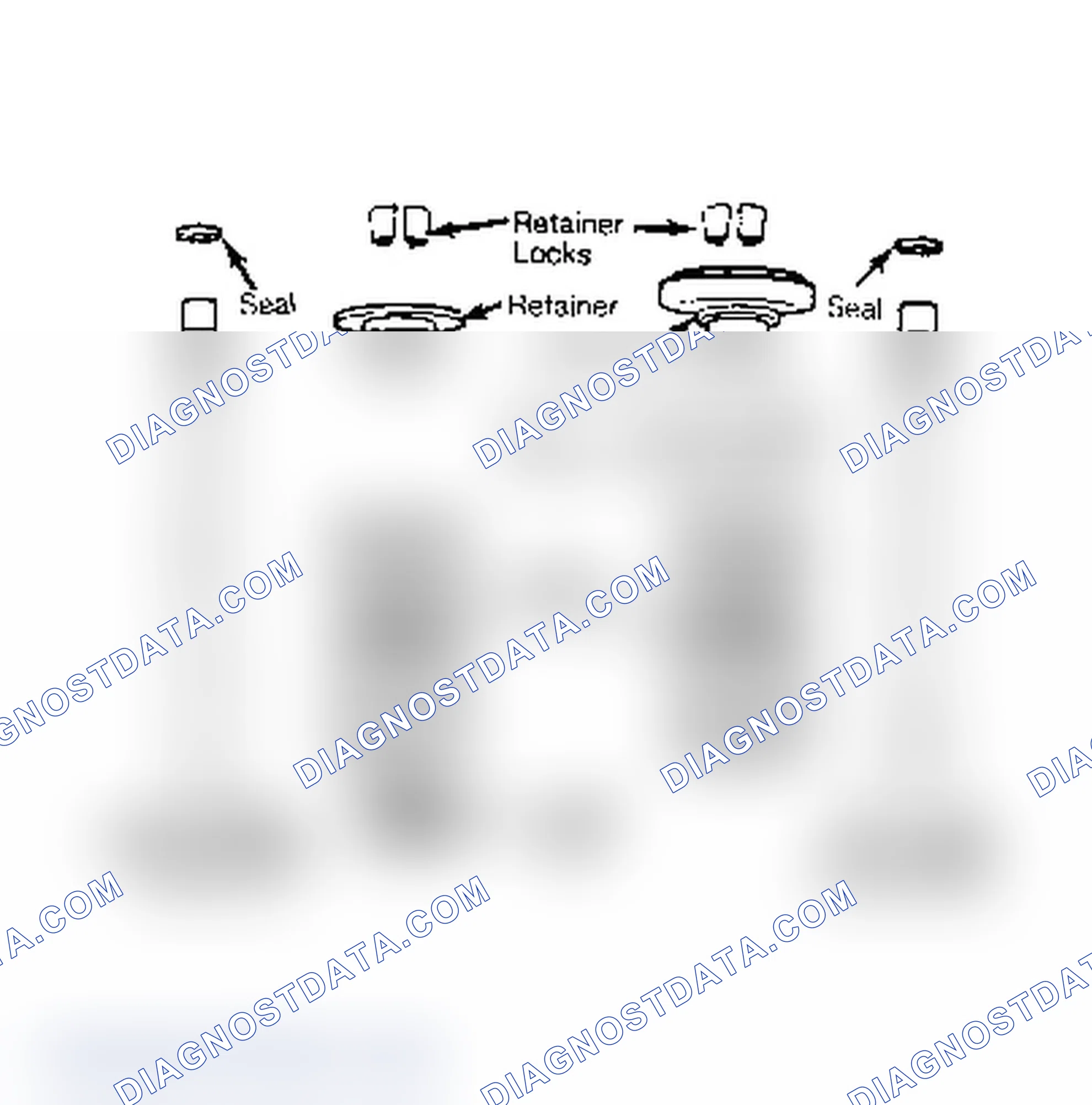 Scheme 14: Intake and Exhaust Valve Assemblies. Teflon oil seal is used with "O" ring seal on intake valves.