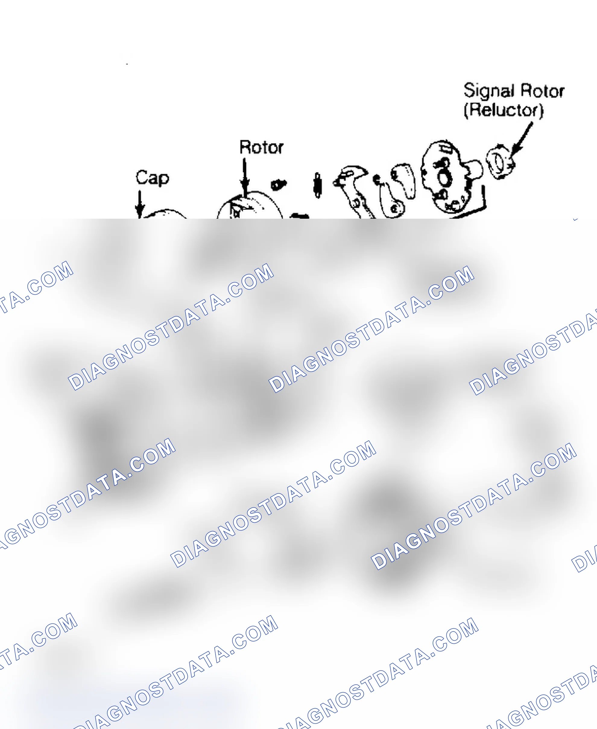 Scheme 4: Exploded View of Distributor Used With 1.6L & 2.6L Engines Note location of governor springs for reassembly.