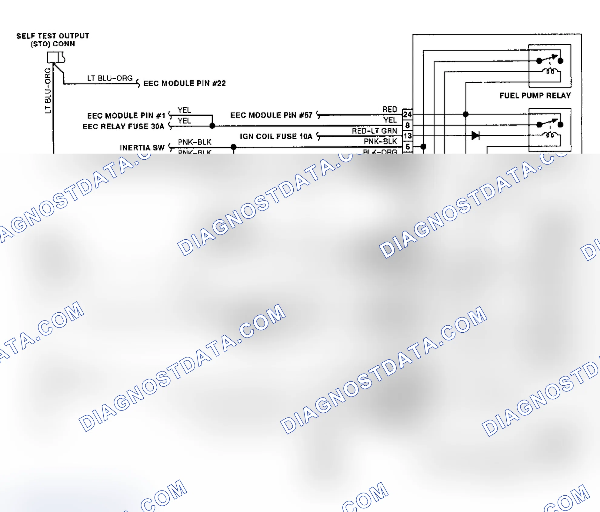 Scheme 9: Electric Cooling Fan Wiring Diagram Sable/Taurus 2.5L/3.0L EXCEPT 3.0L SHO