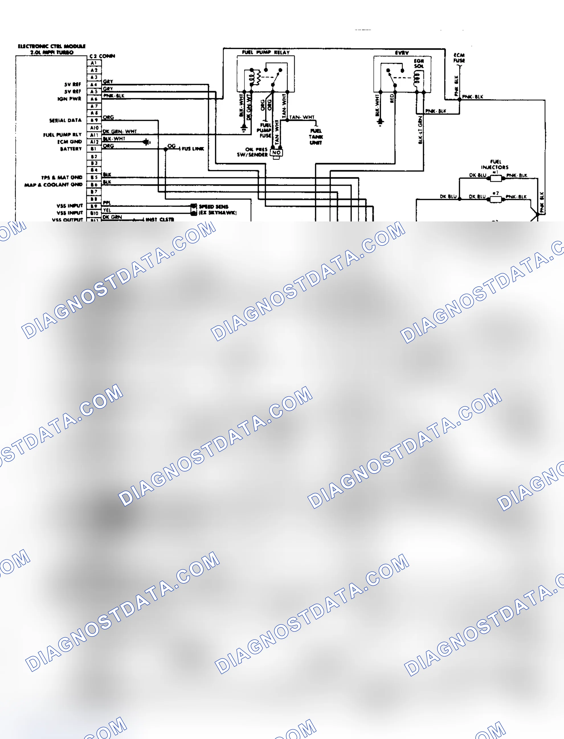 Scheme 30: Wiring Diagram: 2.0L Turbo Port Fuel Injection System