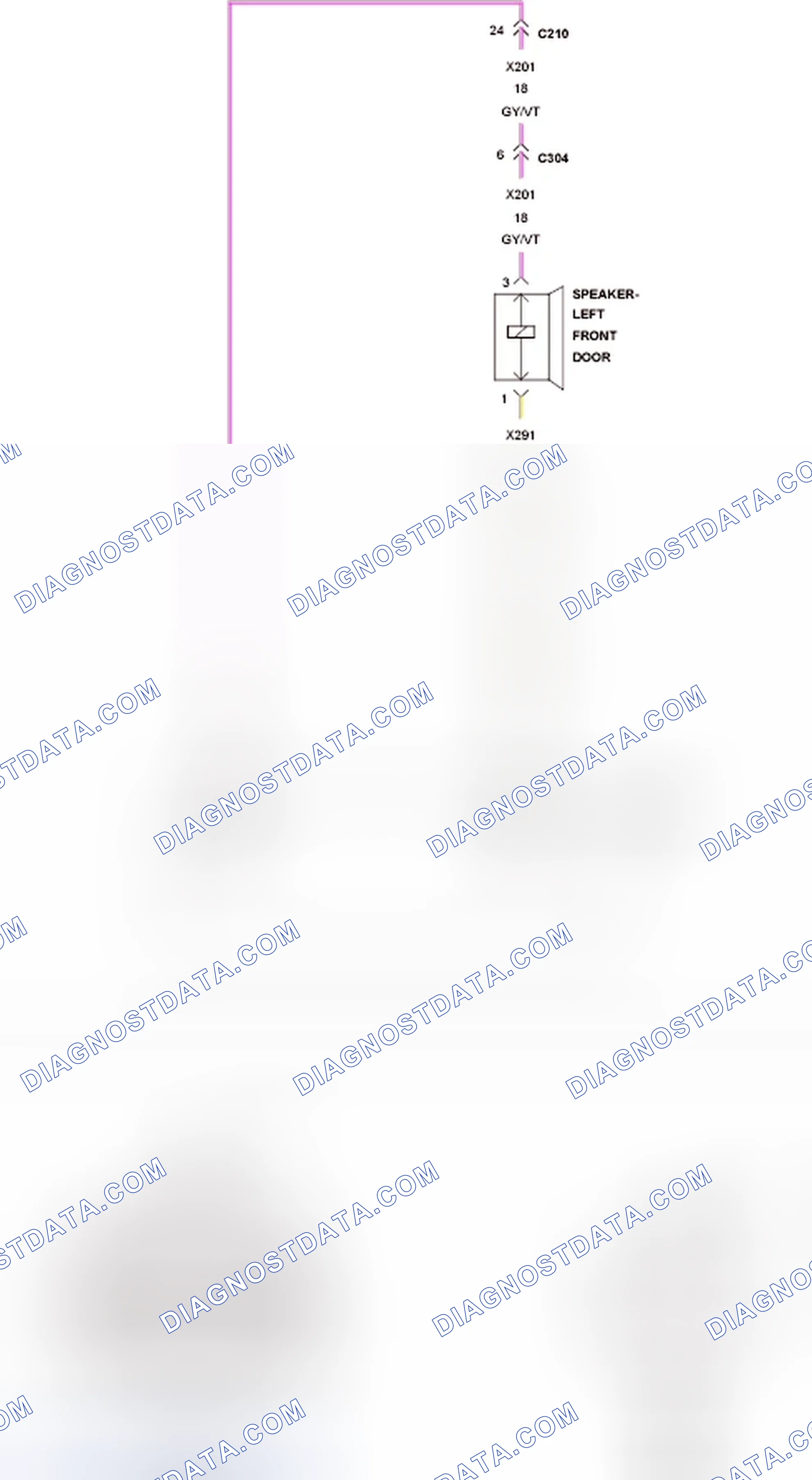 Scheme 54: B146B-CHANNEL 3 AUDIO SPEAKER OUTPUT CIRCUIT LOW