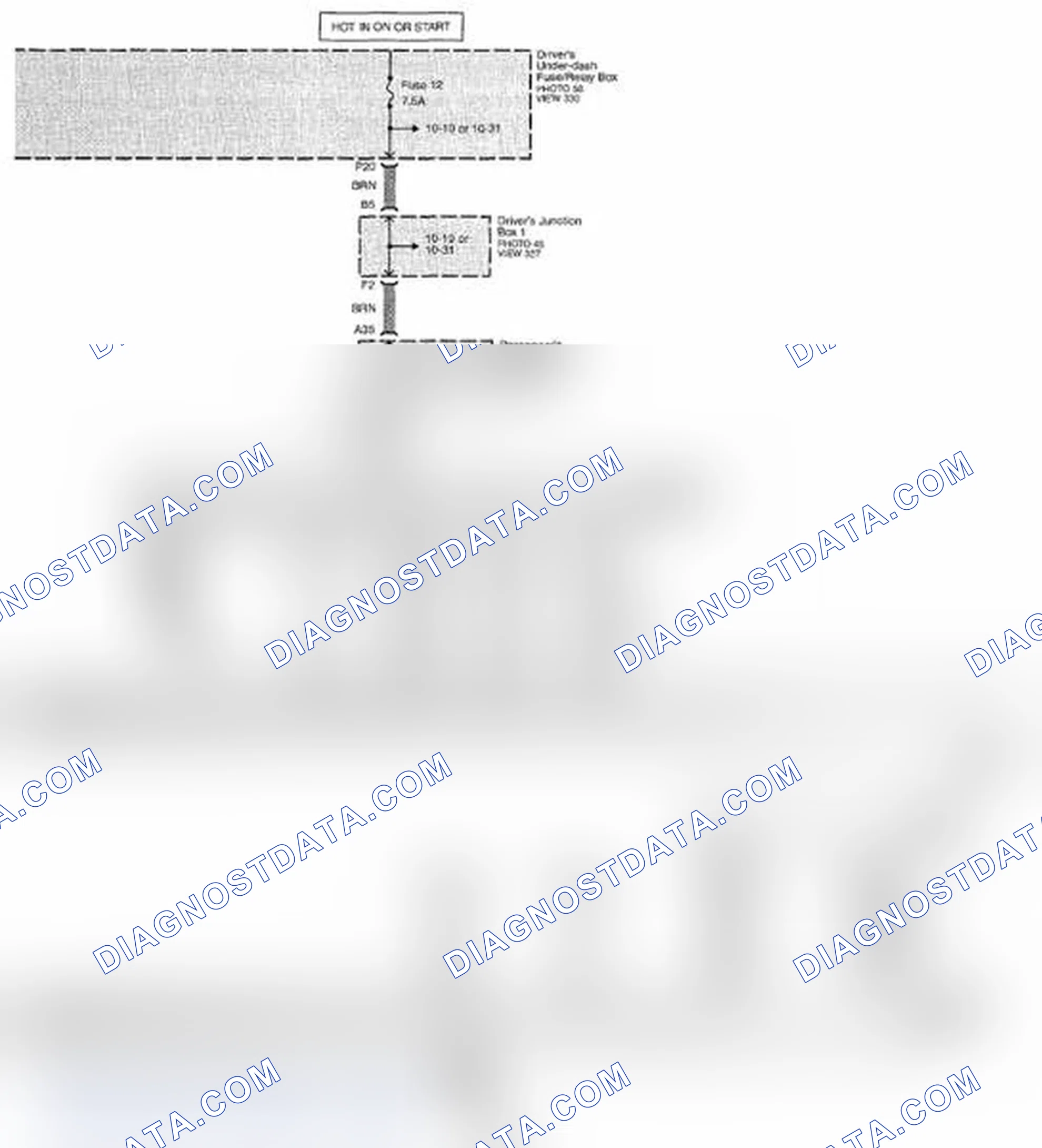 Scheme 423: Audio System Circuit Diagram - Without Navigation (Page 150-2)