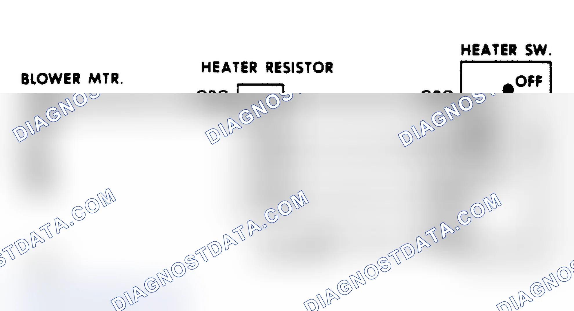 Scheme 4: Heater Wiring Diagram (Blazer and Pickup Models)