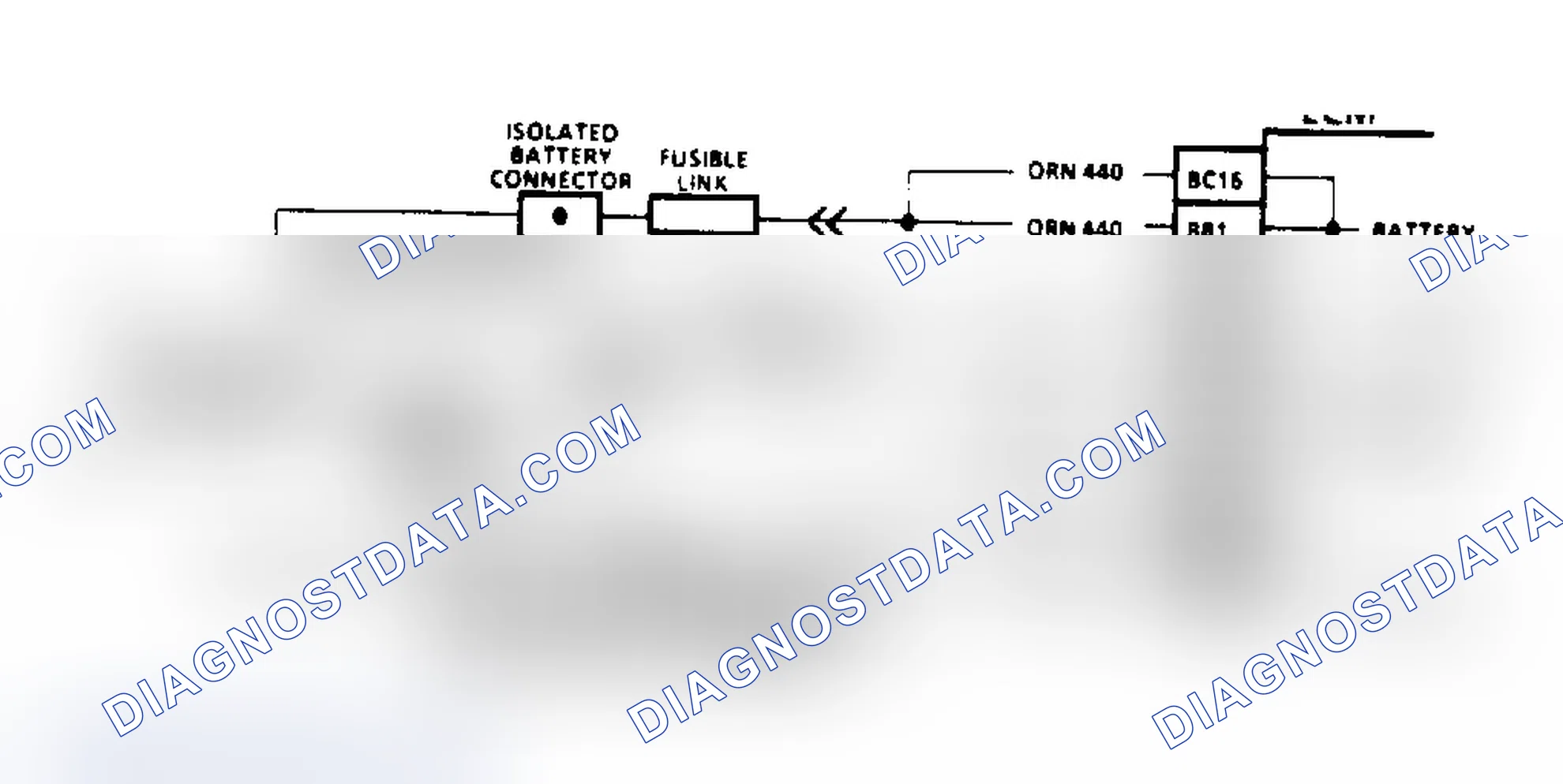 Scheme 608: Code EO16, Schematic - Battery Voltage Too High