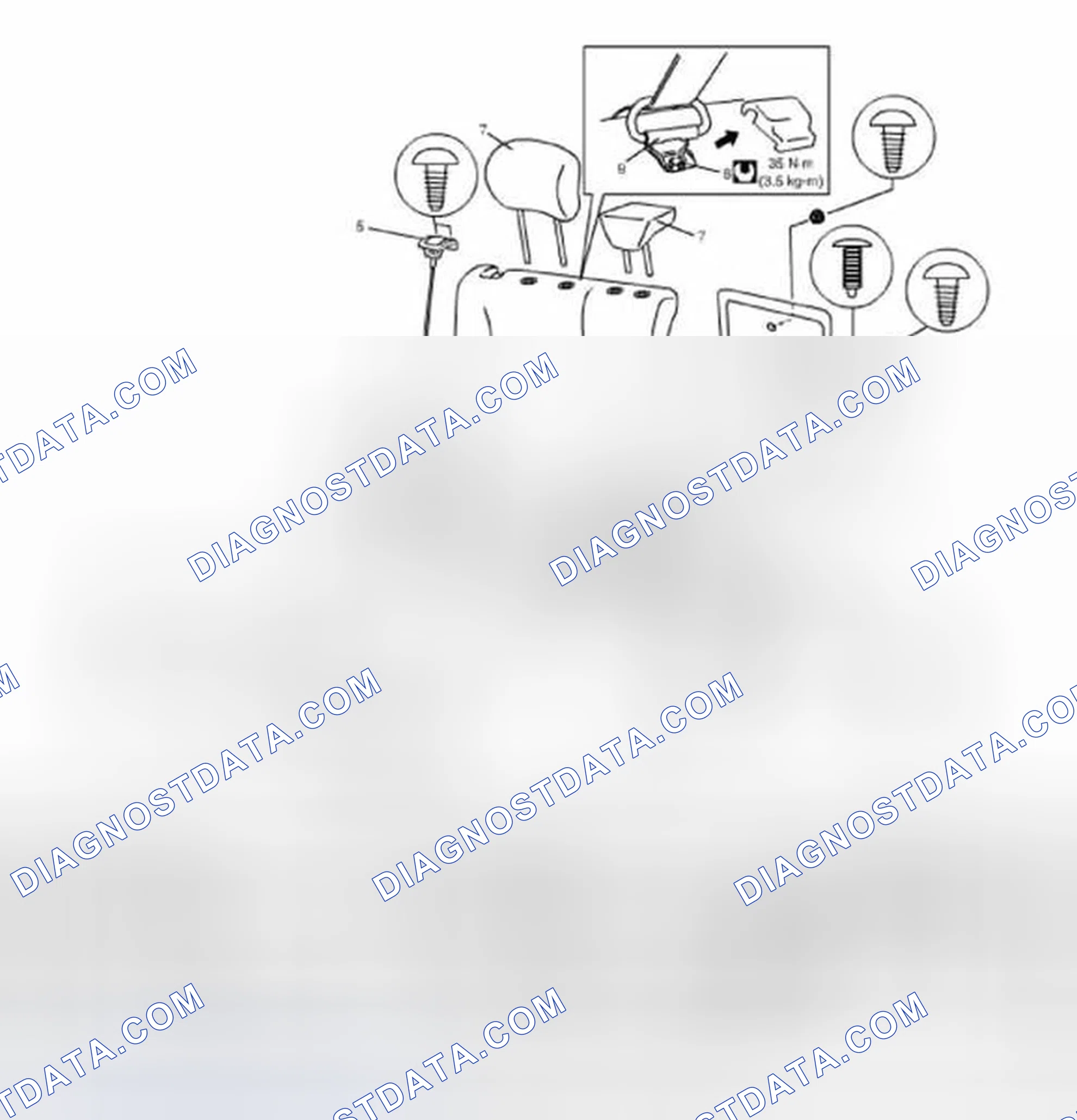 Scheme 3: Rear Seat Components