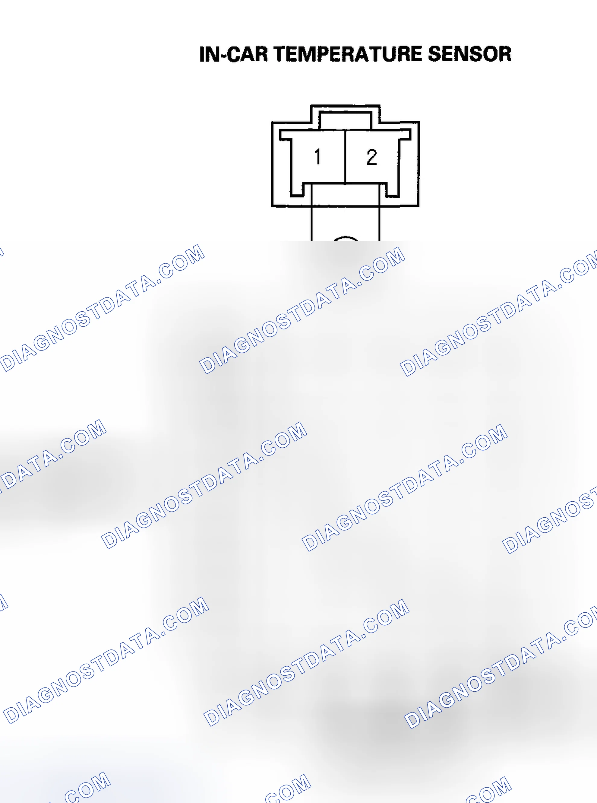 Scheme 14: DTC Indicator A: An Open In The In-Car Temperature Sensor Circuit