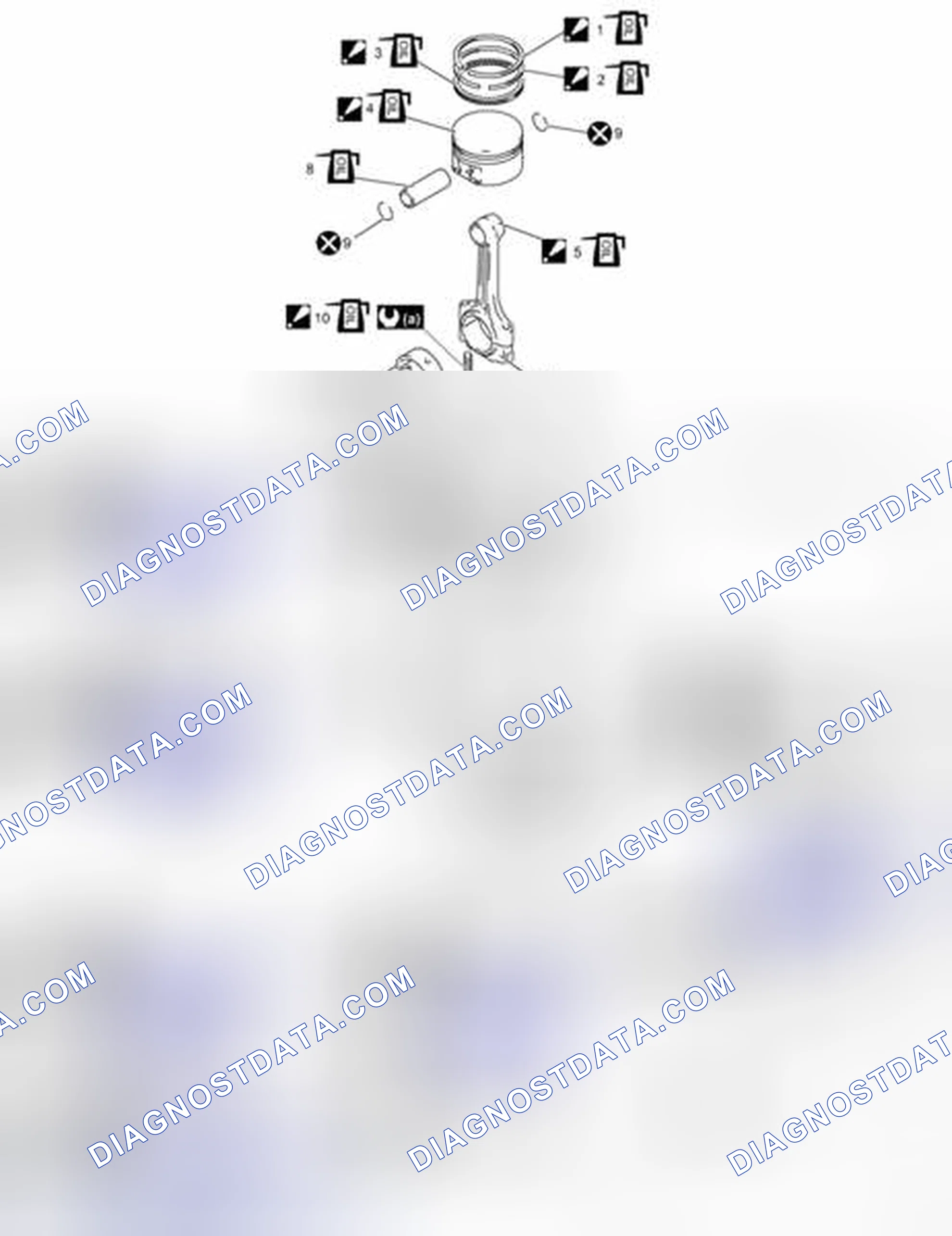 Scheme 184: Piston, Piston Ring and Connecting Rod Components