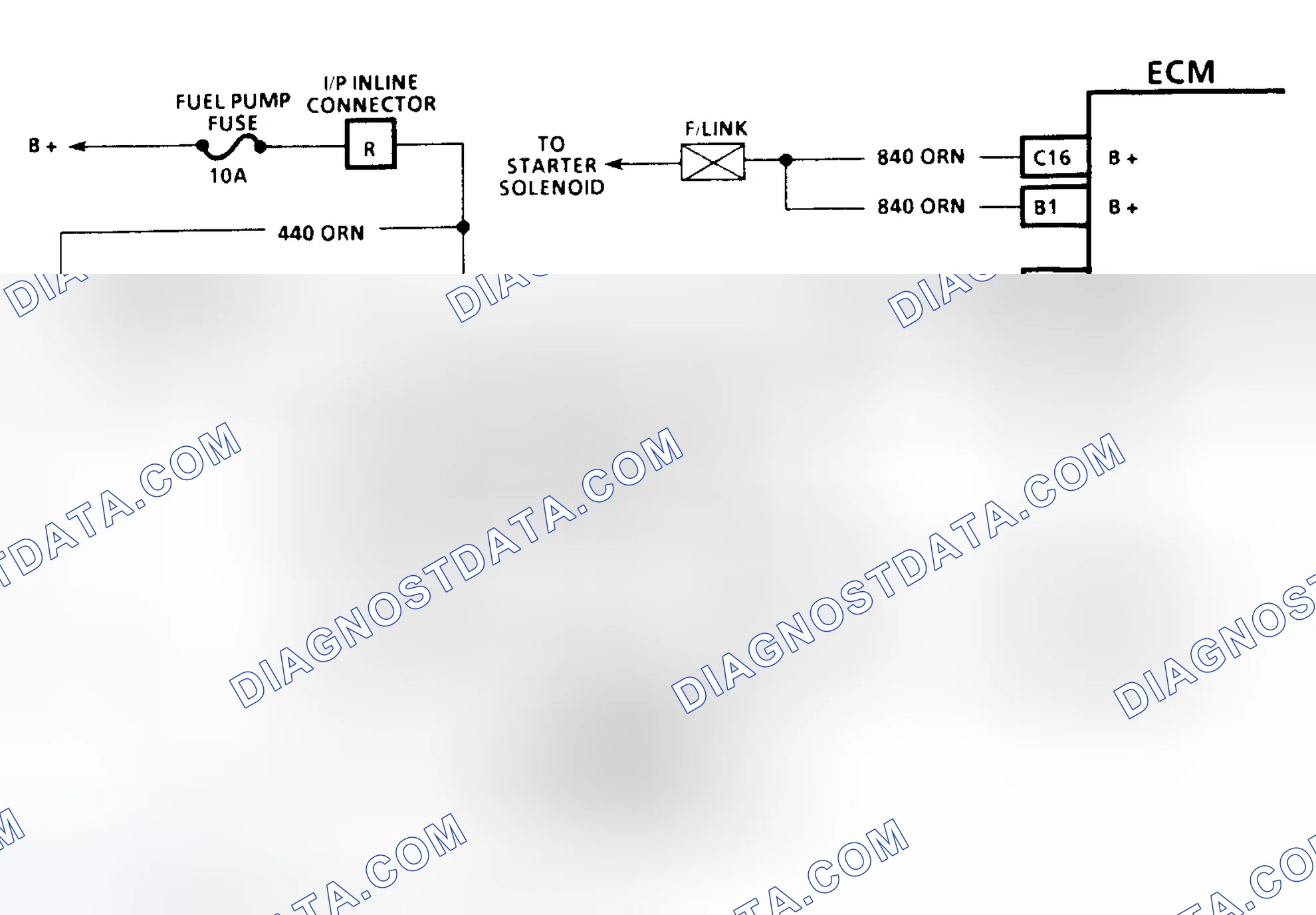 Scheme 140: Code 54 Schematic (3.1L) Fuel Pump Circuit