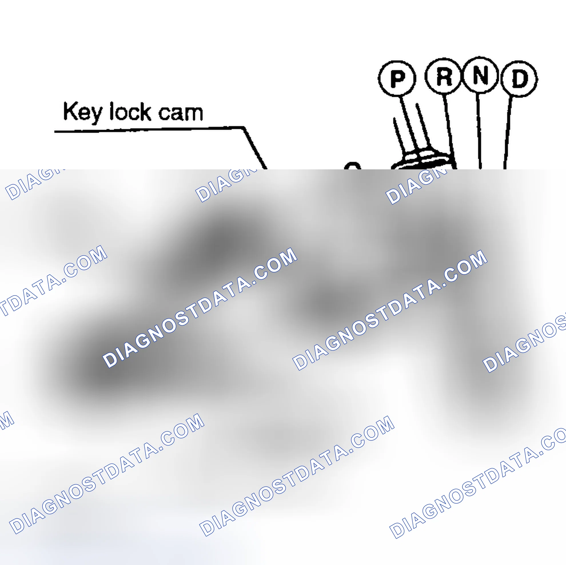Scheme 149: PROCEDURE FOR ADJUSTING SHIFT LOCK & KEY LOCK CABLE