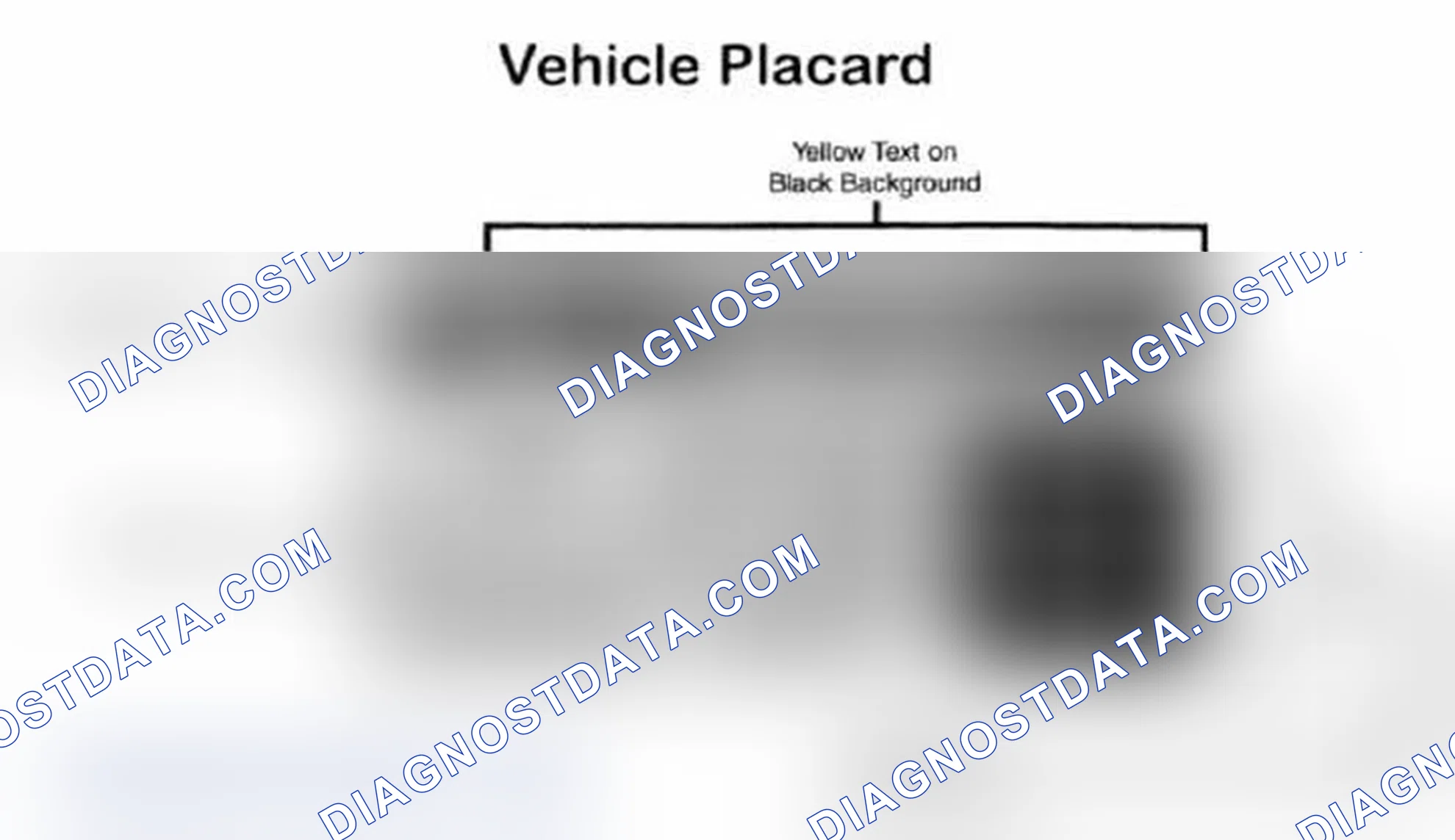 Scheme 28: Vehicle Tire Placard - Typical