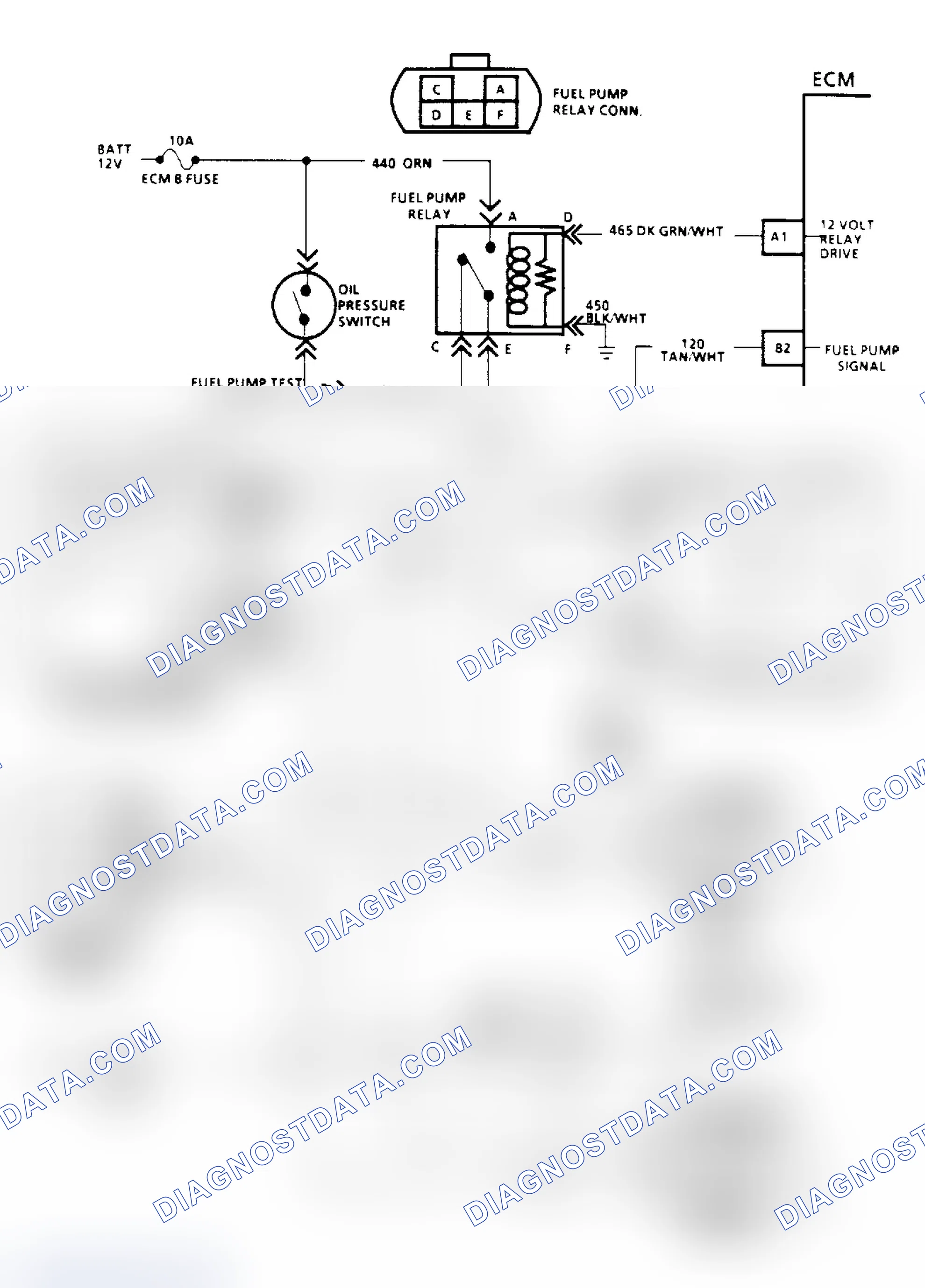 Scheme 39: Chart A5A, Fuel Pump Relay Schematic ("R/V" W/Dual Tanks)