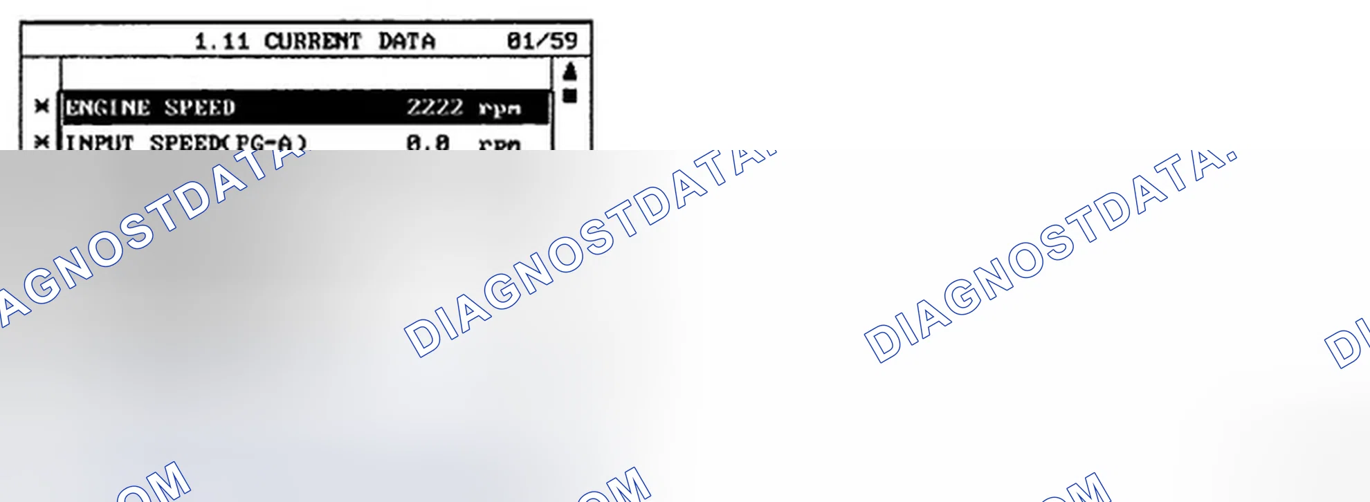 Scheme 29: MONITOR SCAN TOOL DATA