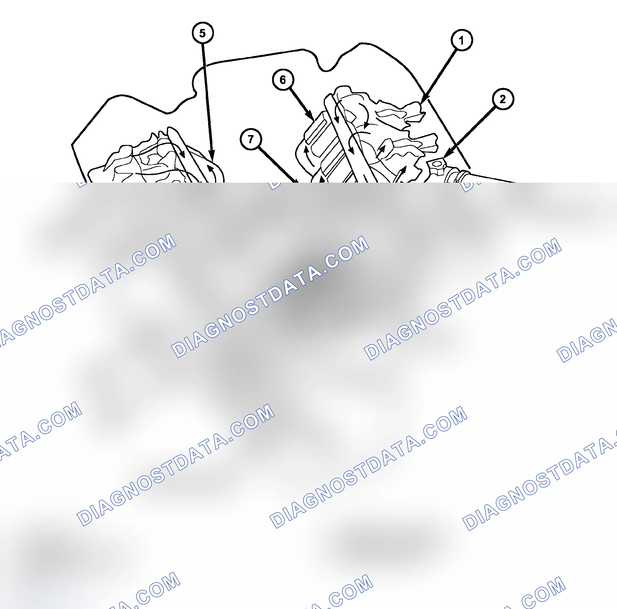 Scheme 6: DESCRIPTION - COOLING SYSTEM FLOW - 3.7L/4.7L ENGINE
