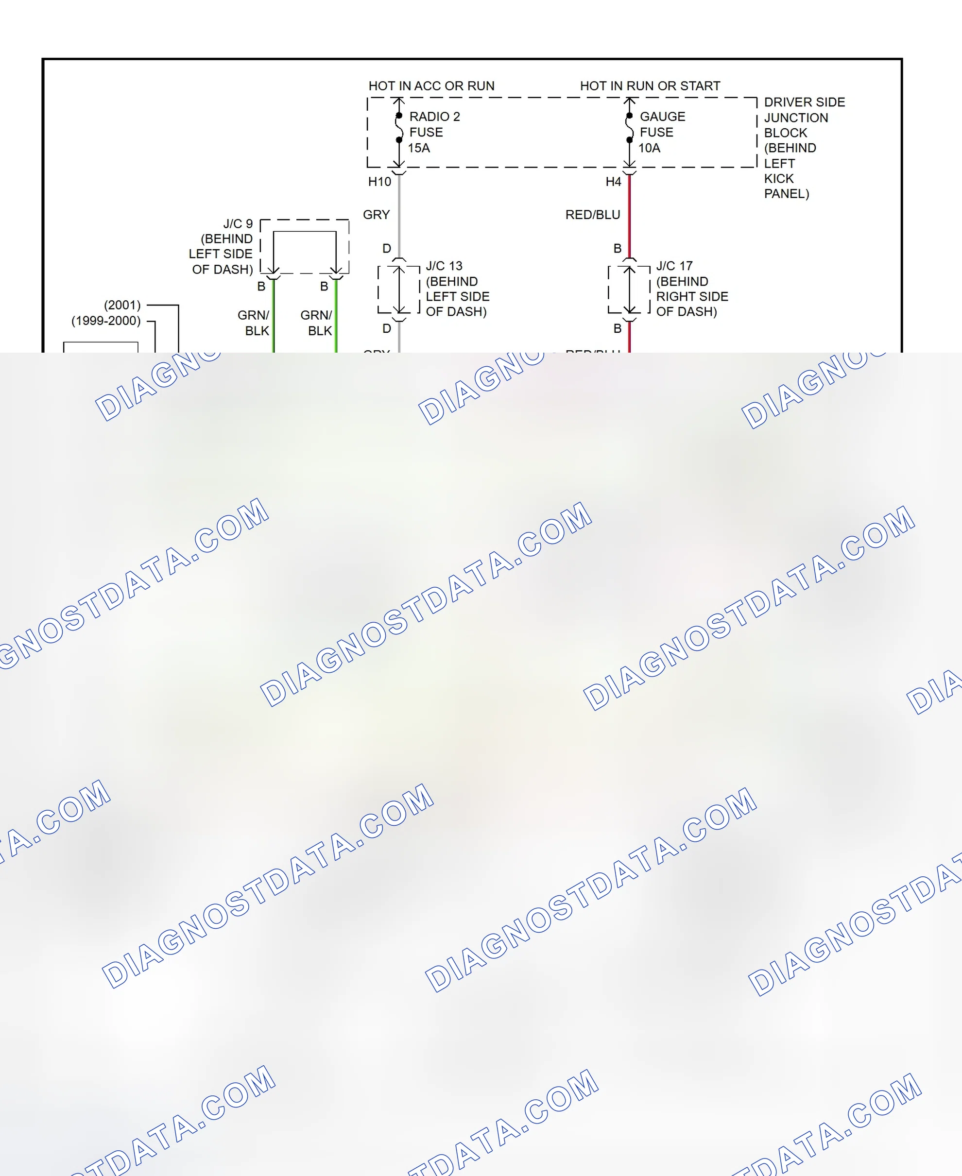 Scheme 289: Shift Interlock System Wiring Diagram (2001 - Lexus GS430)