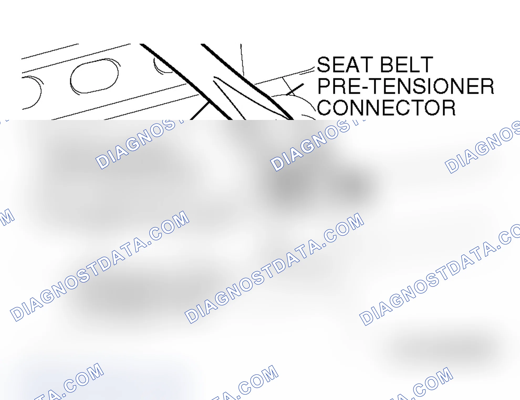 Scheme 562: << B >> SEAT BELT PRE-TENSIONER CONNECTOR DISCONNECTION