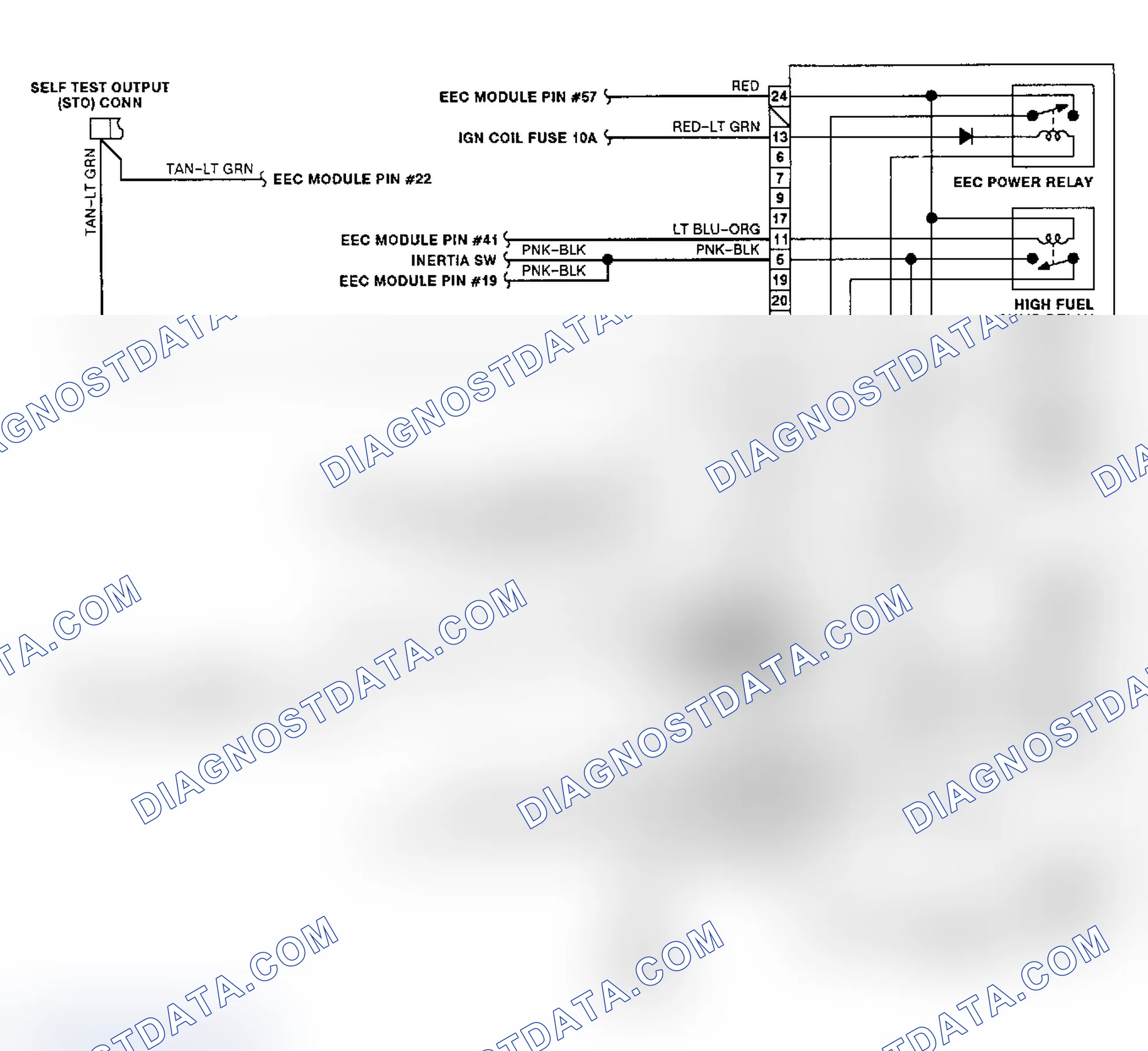 Scheme 11: Electric Cooling Fan Wiring Diagram (Taurus 3.0L SHO)