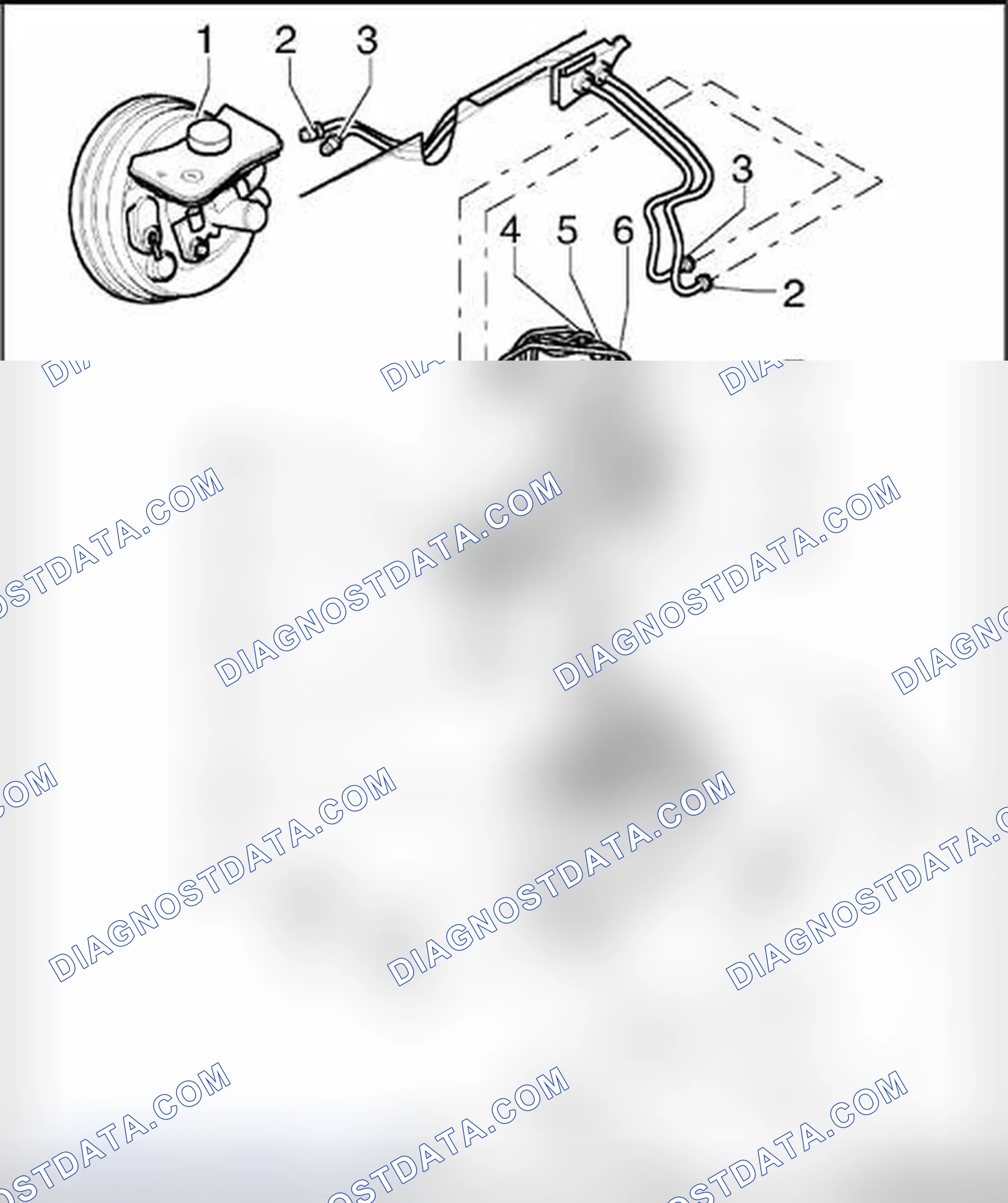 Scheme 10: Hydraulic unit and brake lines