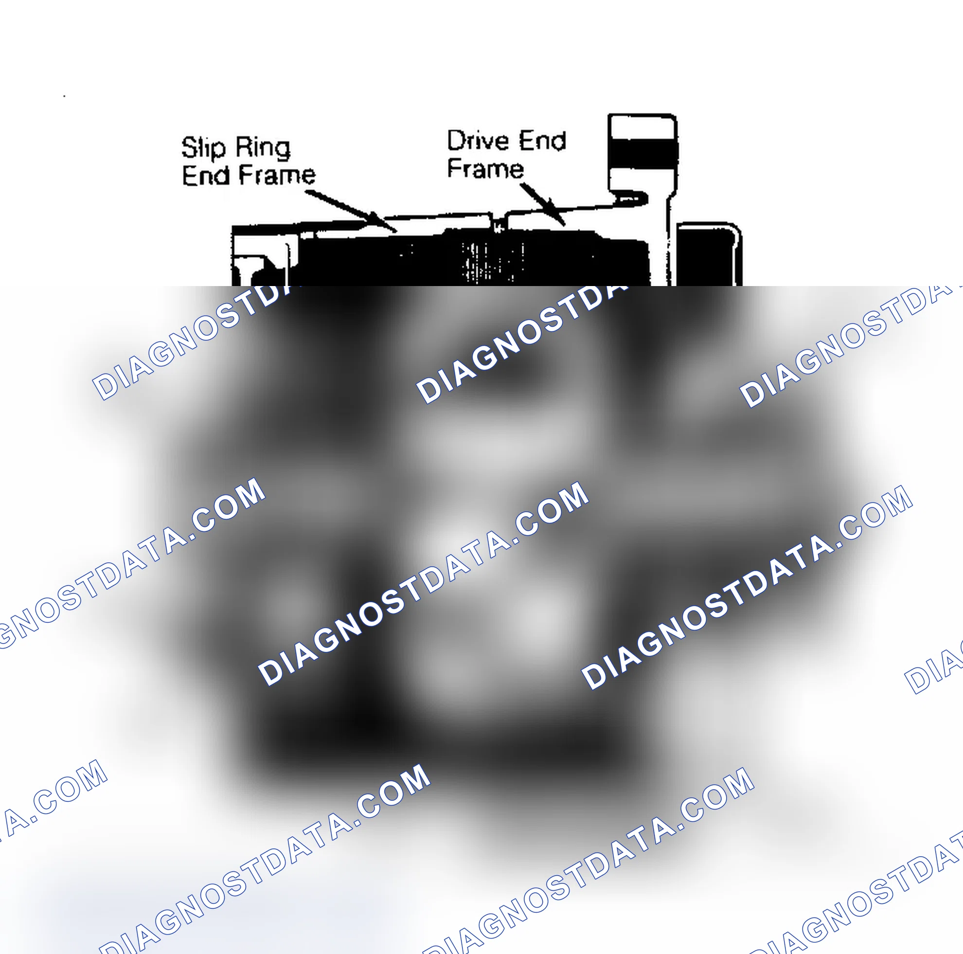 Scheme 1: Cutaway View of SI Series Integral Regulator Alternator