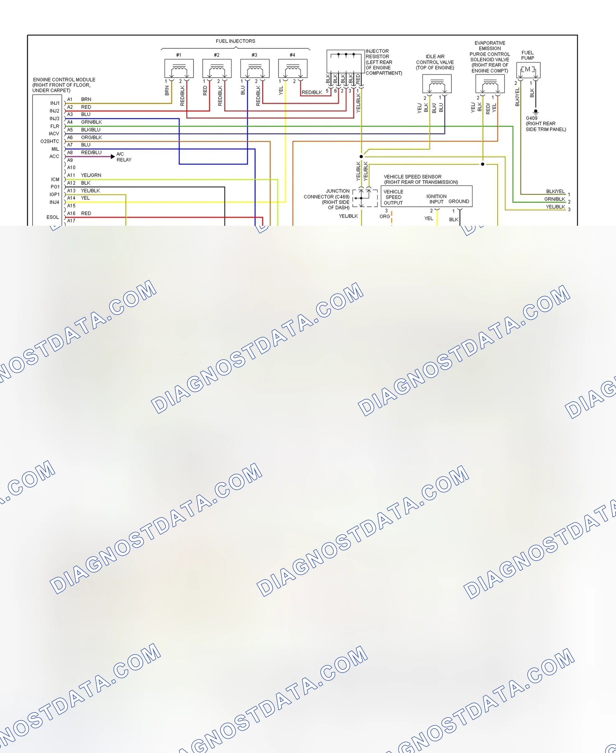 Scheme 8: Wiring Diagram (Odyssey 2.2L - 1 Of 2)