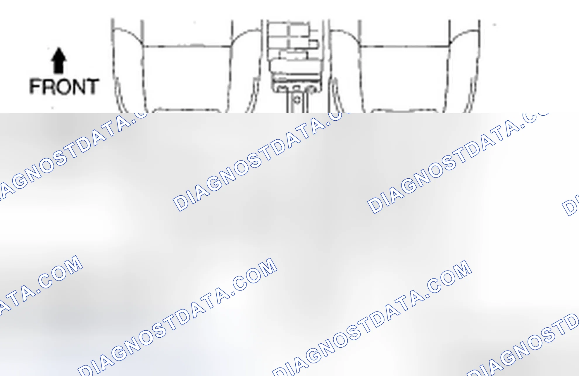 Scheme 118: When removing the rear heater duct No. 3 only